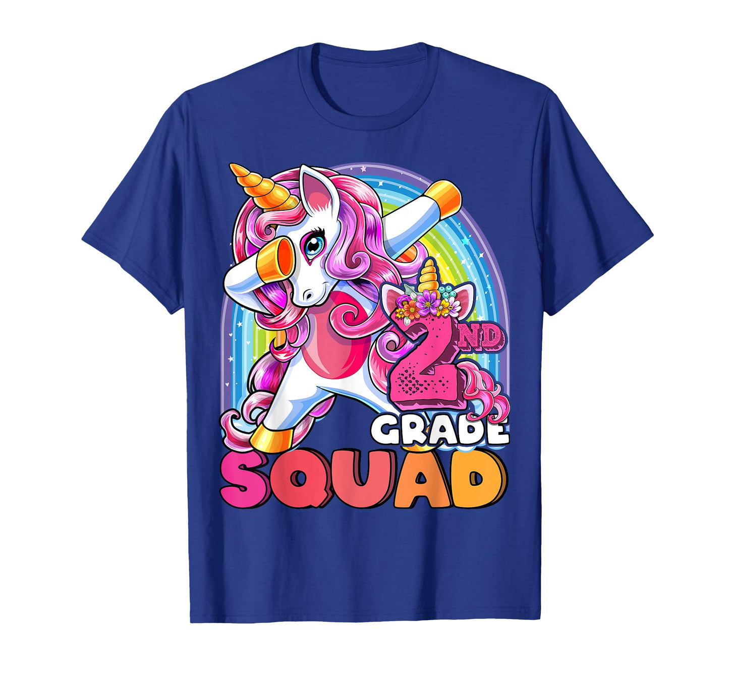 2nd Grade Squad Dabbing Unicorn Back to School Girls Gift T-Shirt