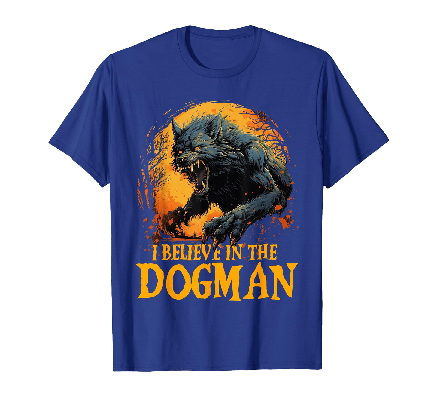 I Believe in the Dogman Michigan Cryptid LBL Cryptozoology T-Shirt