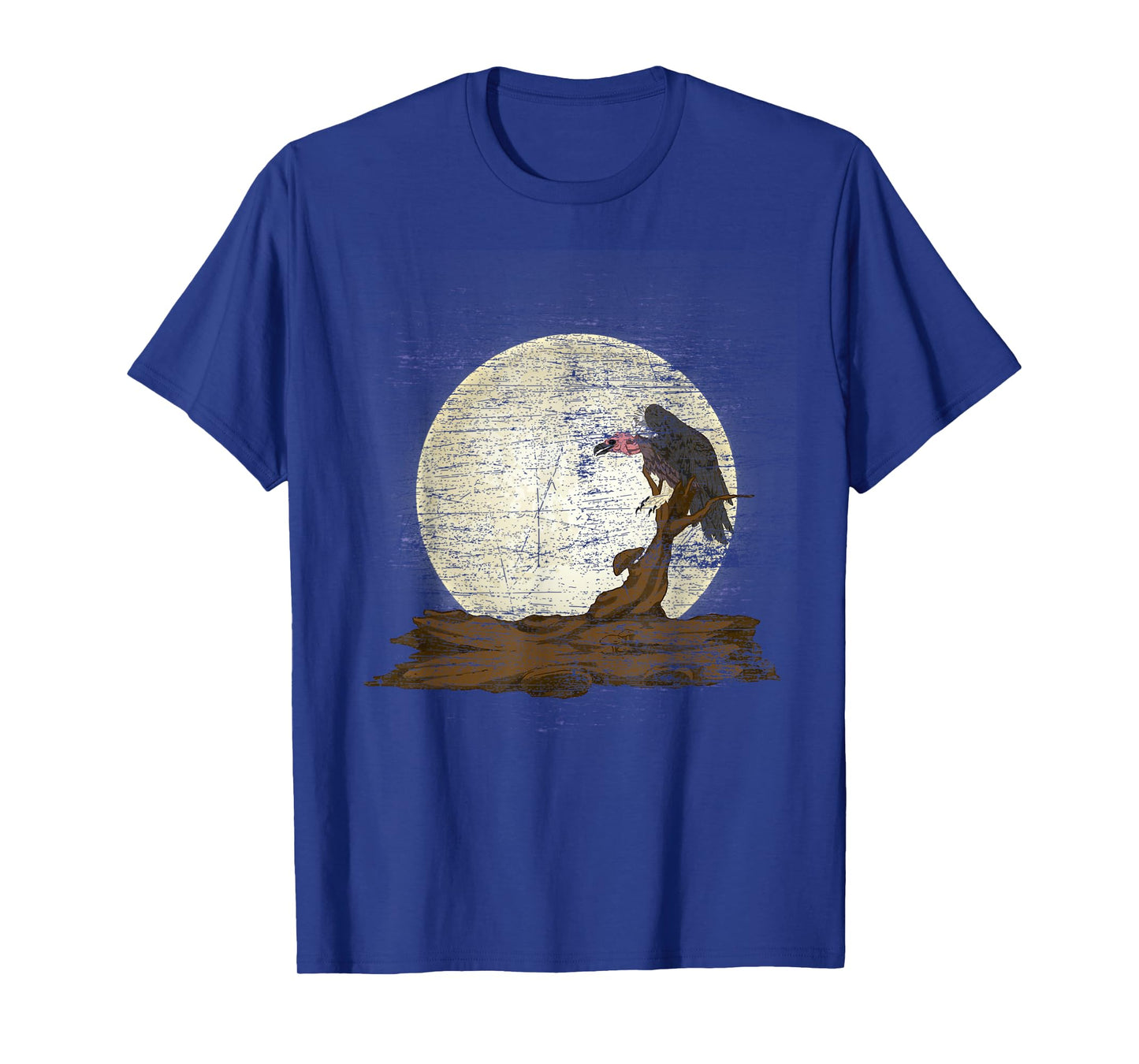 Scavenger Bird Moonlight Full Moon Turkey Vulture Vulture T-Shirt