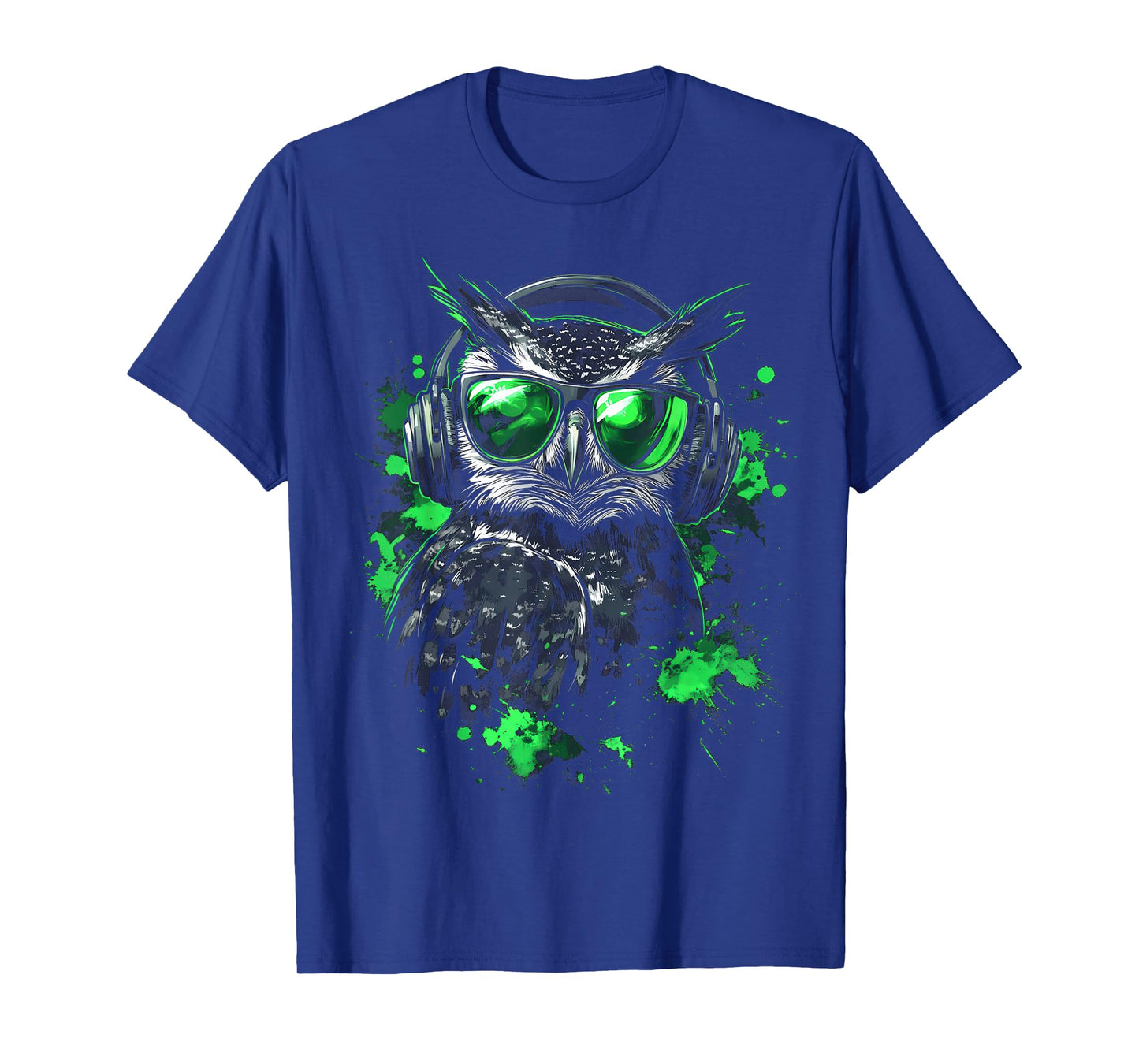 Cool Pop Art Graphic Music Techno Festival DJ Funny Owl T-Shirt