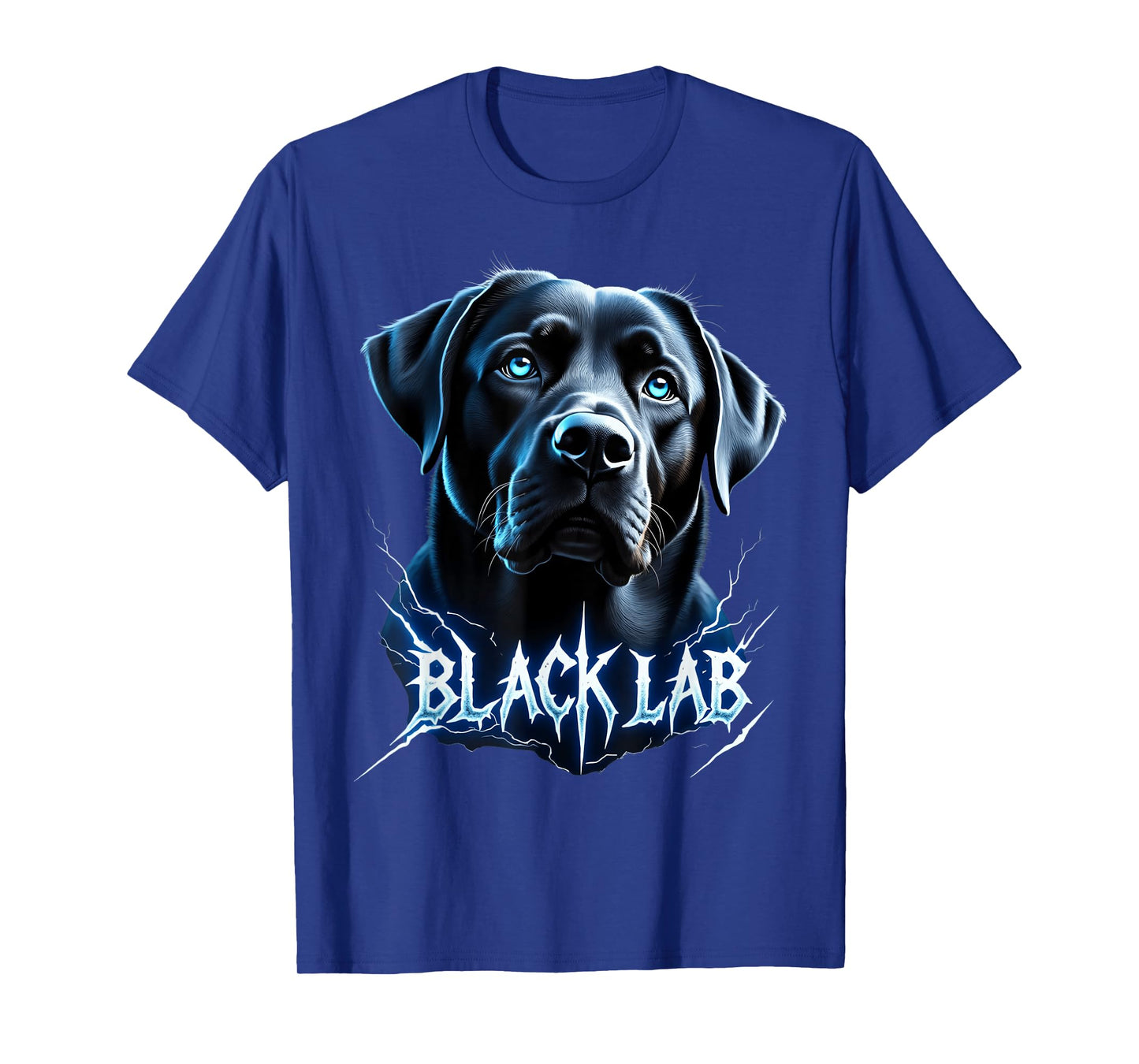 Funny Black Labrador Lover Design Heavy Metal Black Lab T-Shirt
