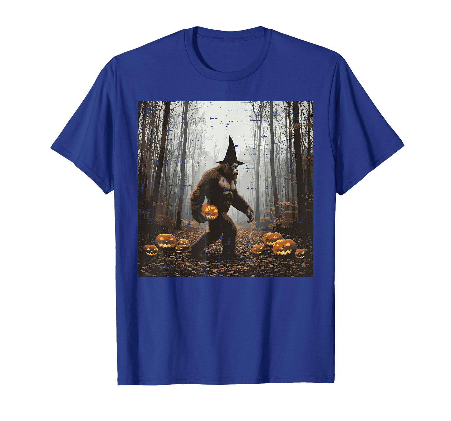 Halloween Bigfoot Forest Pumpkin Sasquatch Costume Men Women T-Shirt