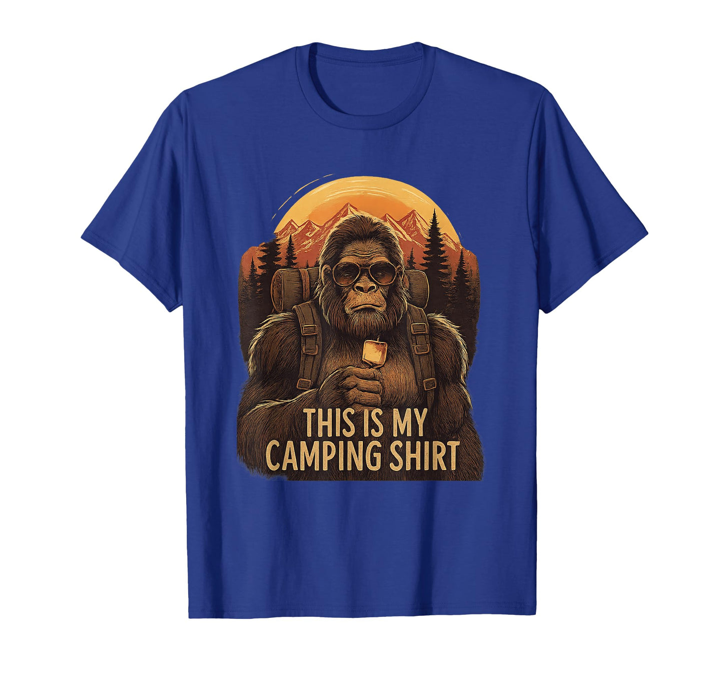 Bigfoot Camping Mens Womens Kids This is My Camping T-Shirt