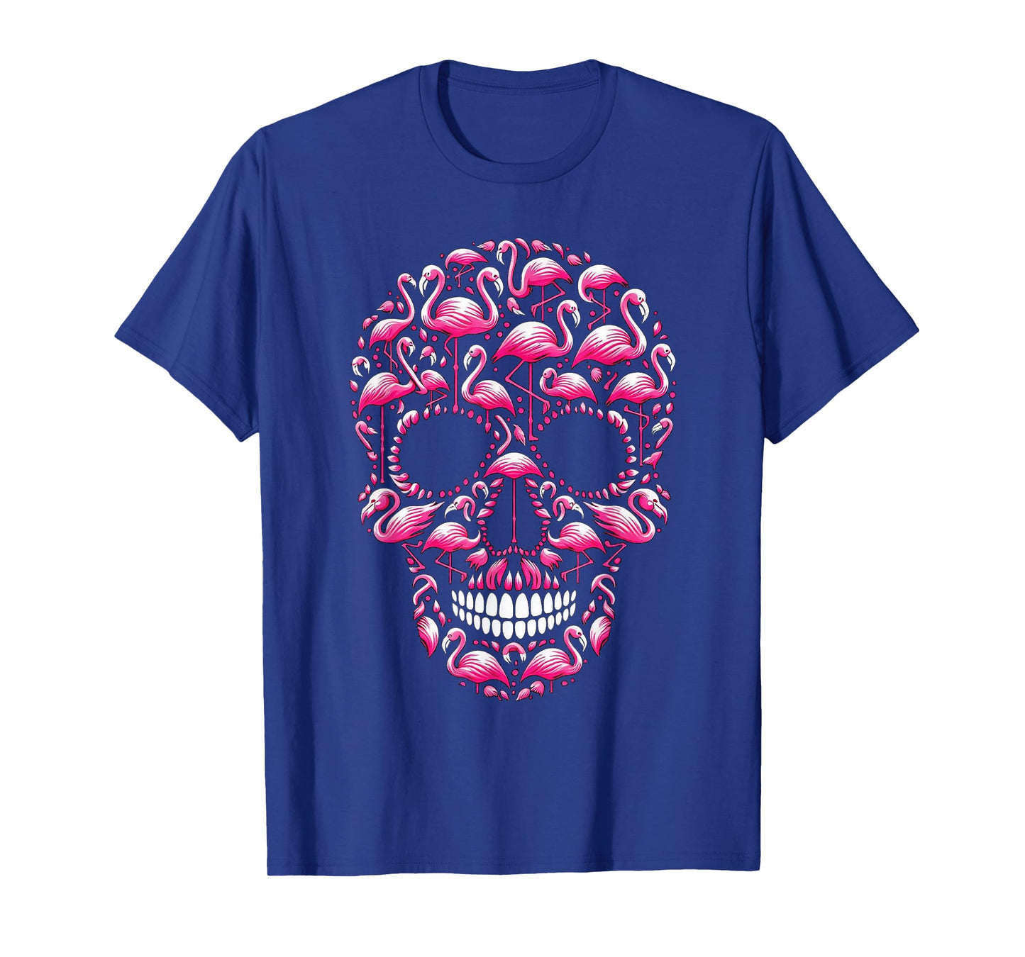 Flamingo Skull Halloween Party T-Shirt