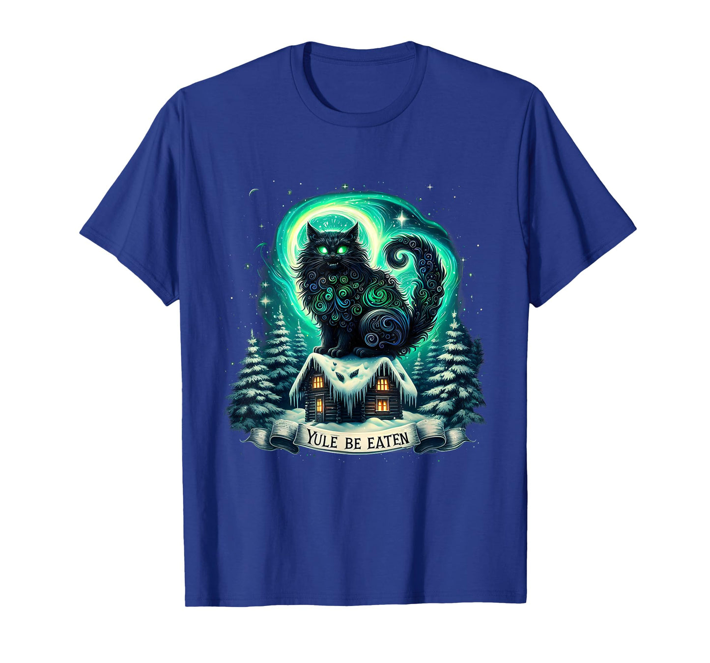 Yule Christmas Cat Jolakotturinn Icelandic Yule Be Eaten T-Shirt
