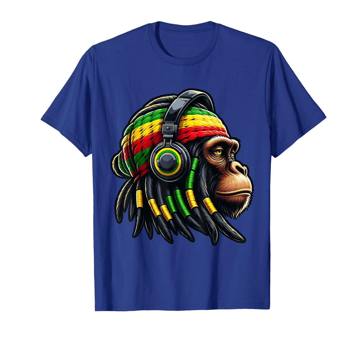 Jamaica Roots Reggae Chimpanzee Rastafari Monkey T-Shirt