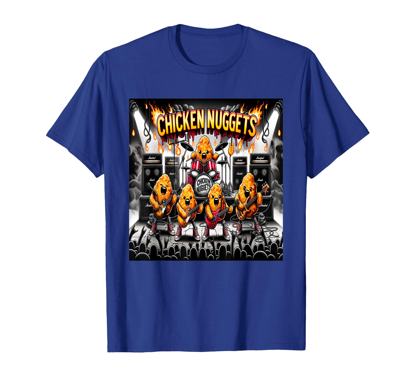Chicken Nuggets Heavy Metal World Tour T-Shirt
