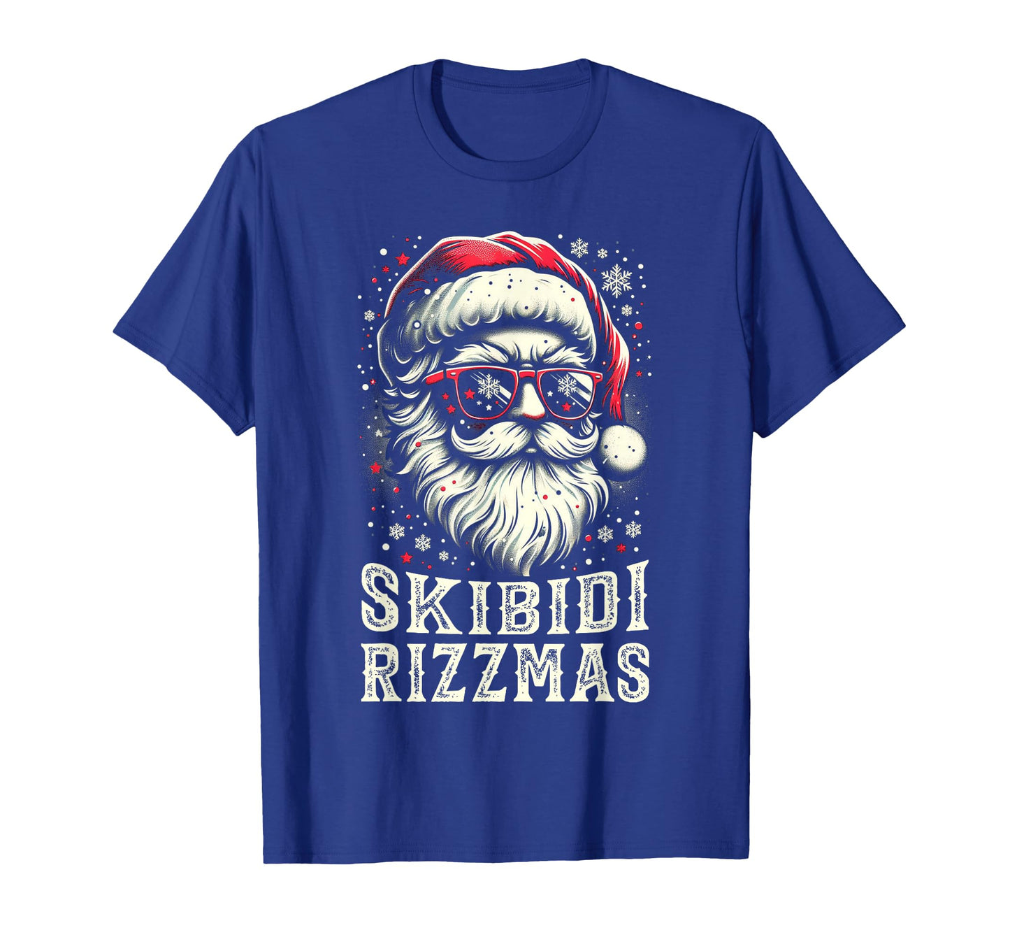 Skibidi Rizzmas Christmas Rizz Santa Claus Funny Kids Boys T-Shirt