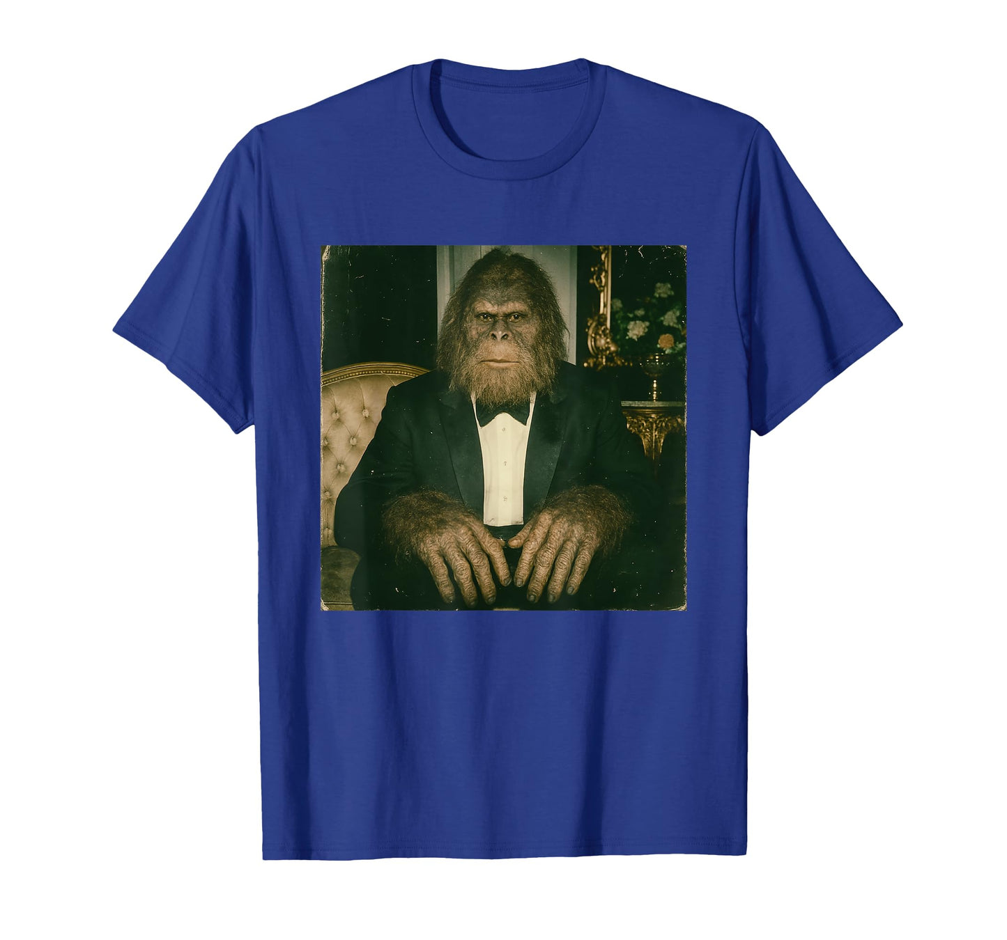 Rizz Bigfoot | Elegant Bigfoot in Tuxedo Cryptid Meme T-Shirt