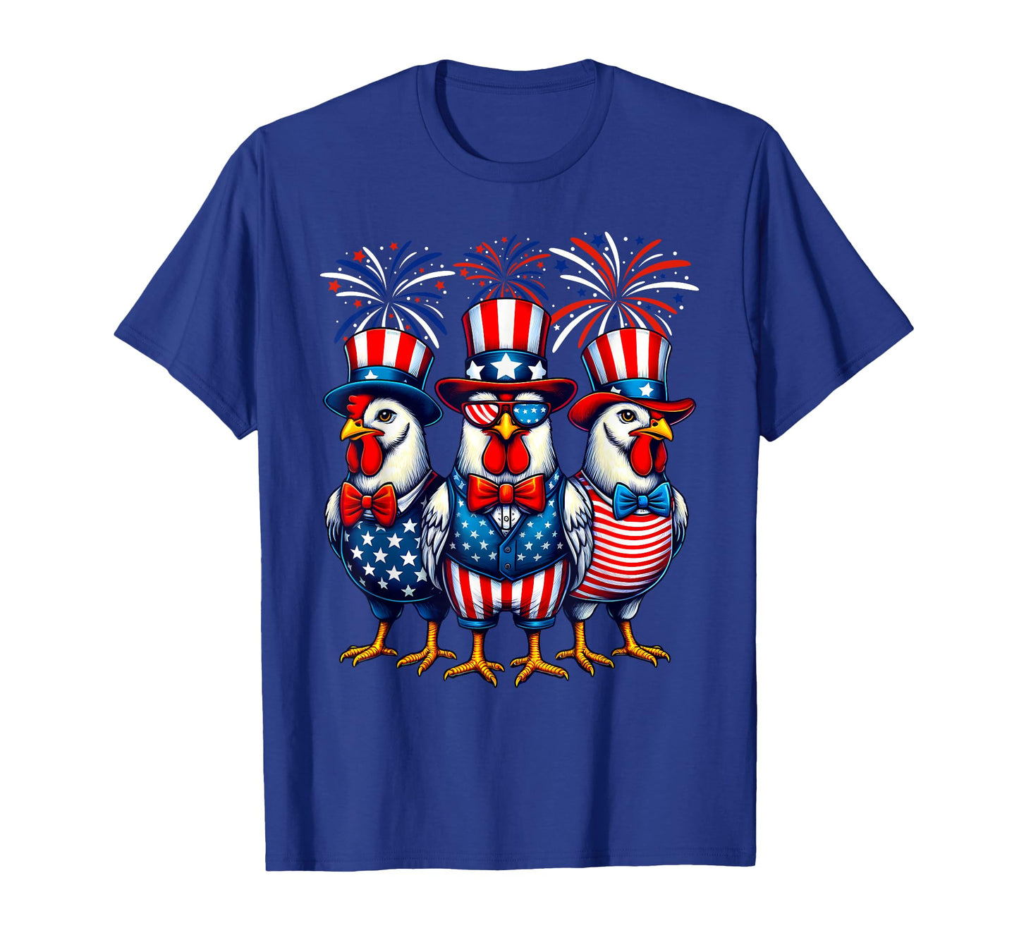 Patriotic Chicken USA Flag Chicken Lover 4th of July T-Shirt