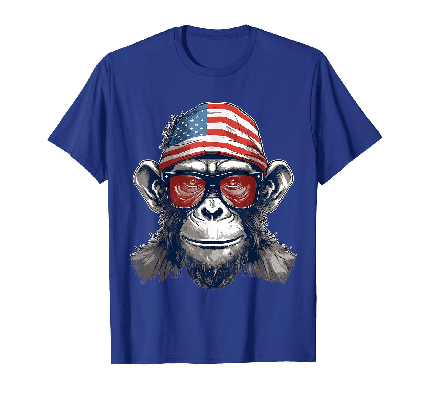 4th Of July US Flag Monkey T-Shirt