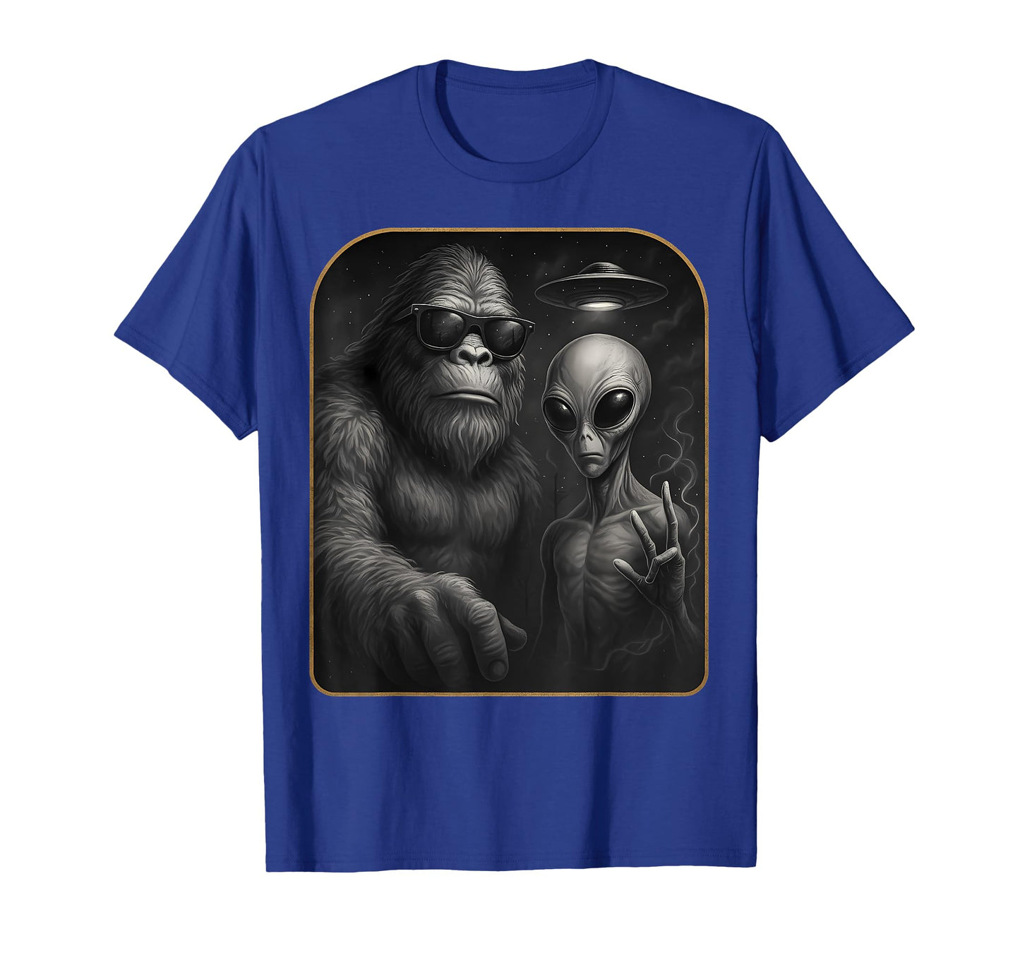 Bigfoot Alien UFO T-Shirt