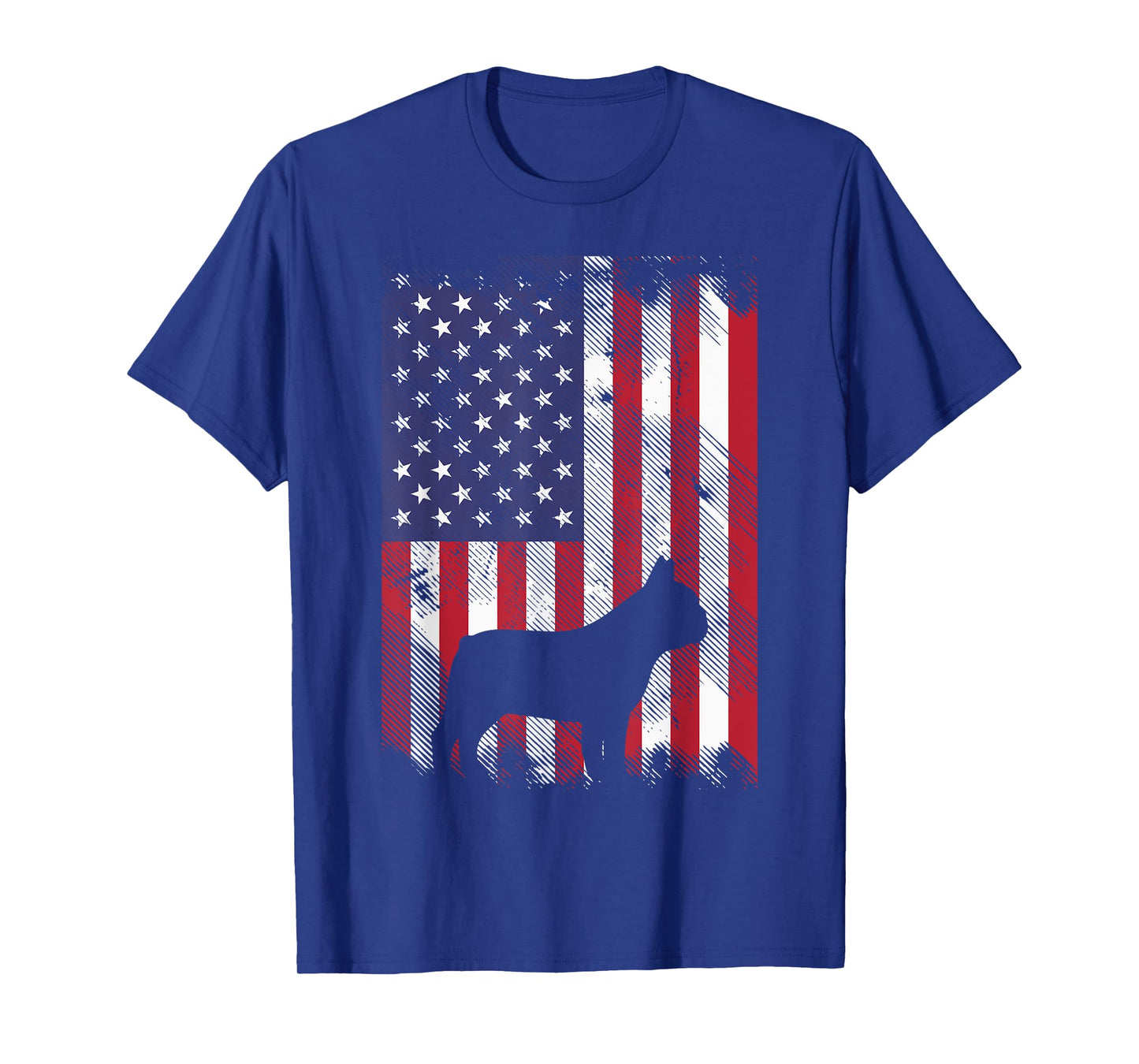American Flag French Bulldog Frenchie Patriotic 4th Of July T-Shirt