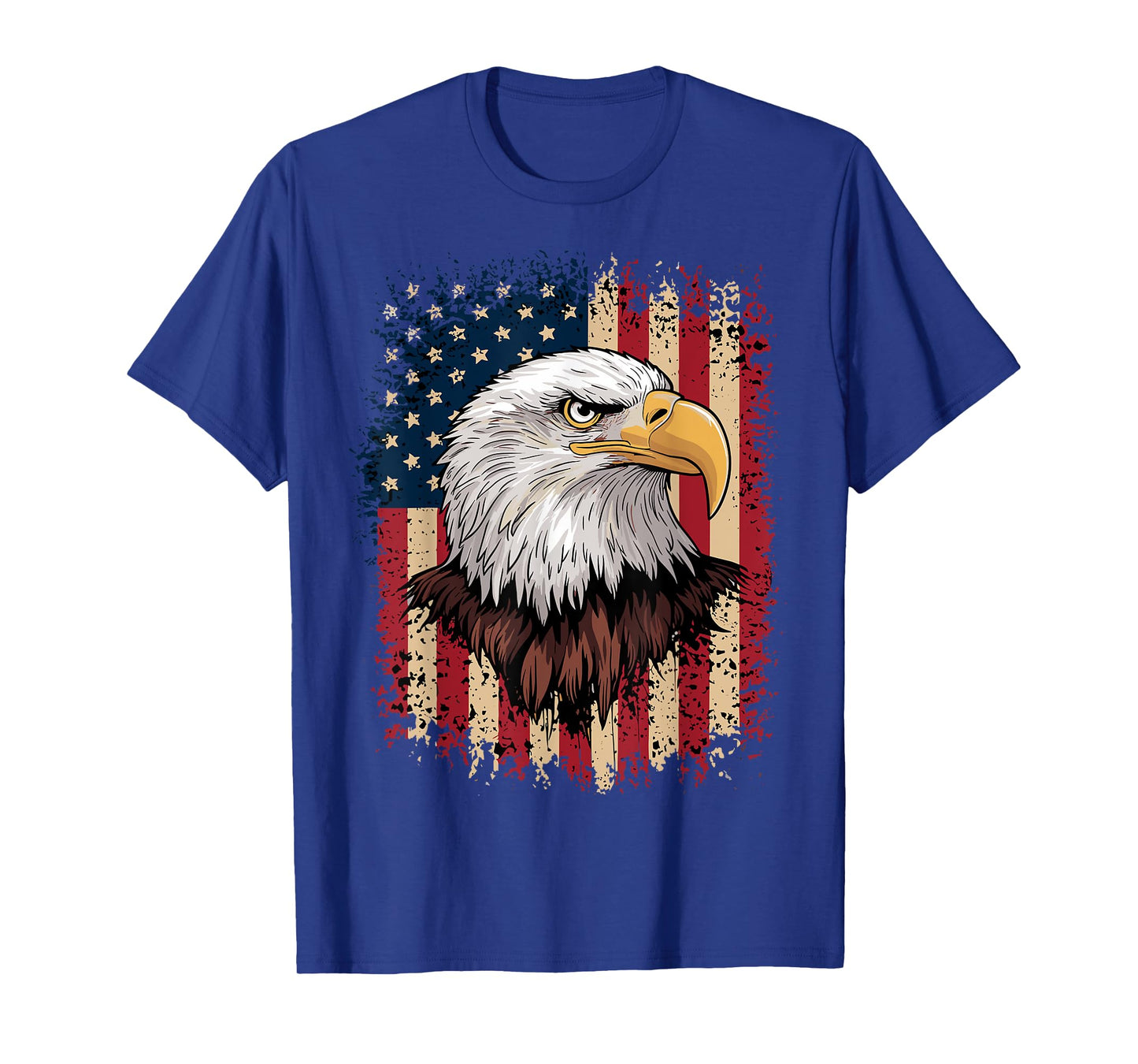American Flag Bald Eagle Patriotic T-Shirt