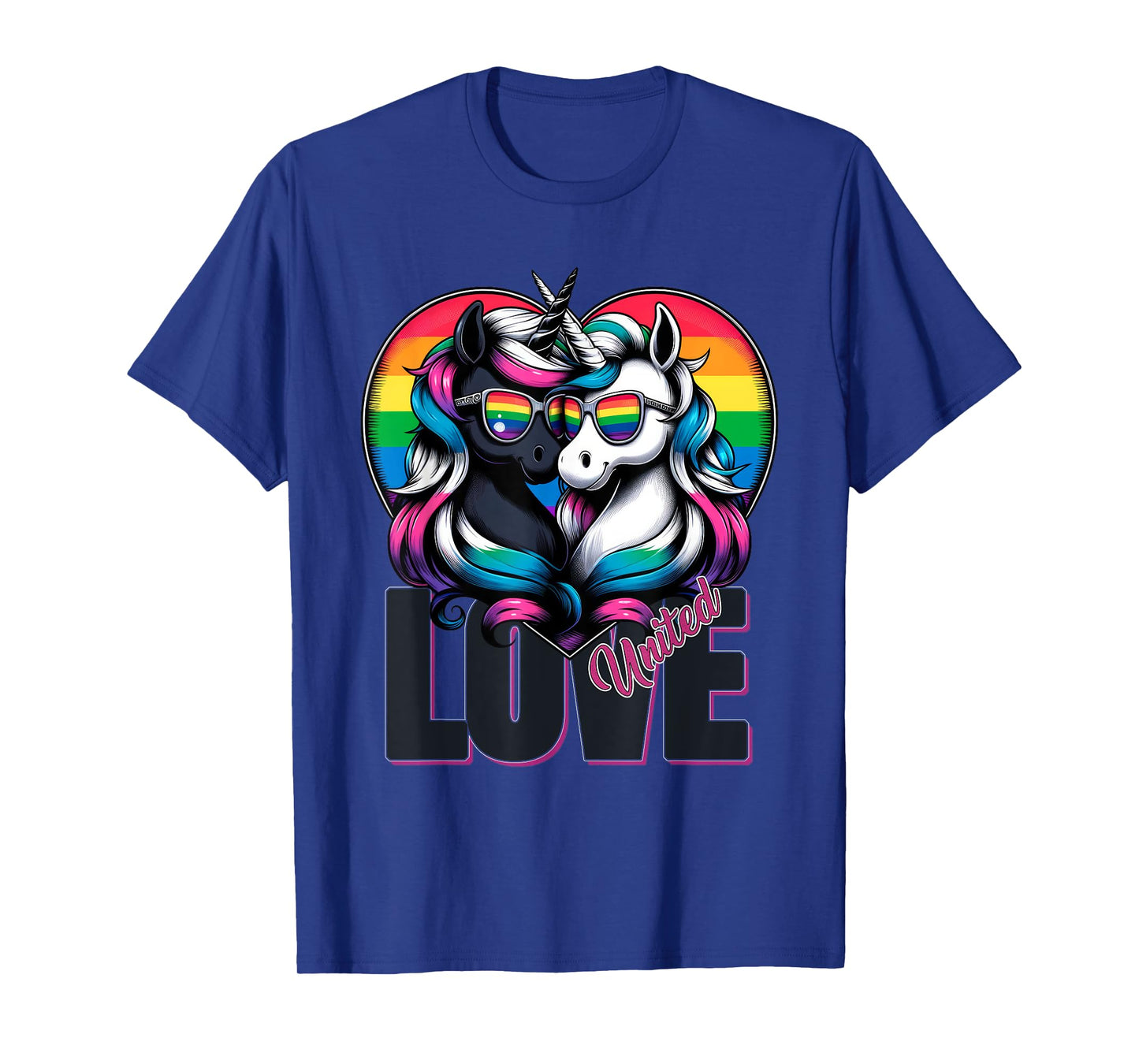 Love United LGBTQ+ Unicorn Pride LGBTQ T-Shirt