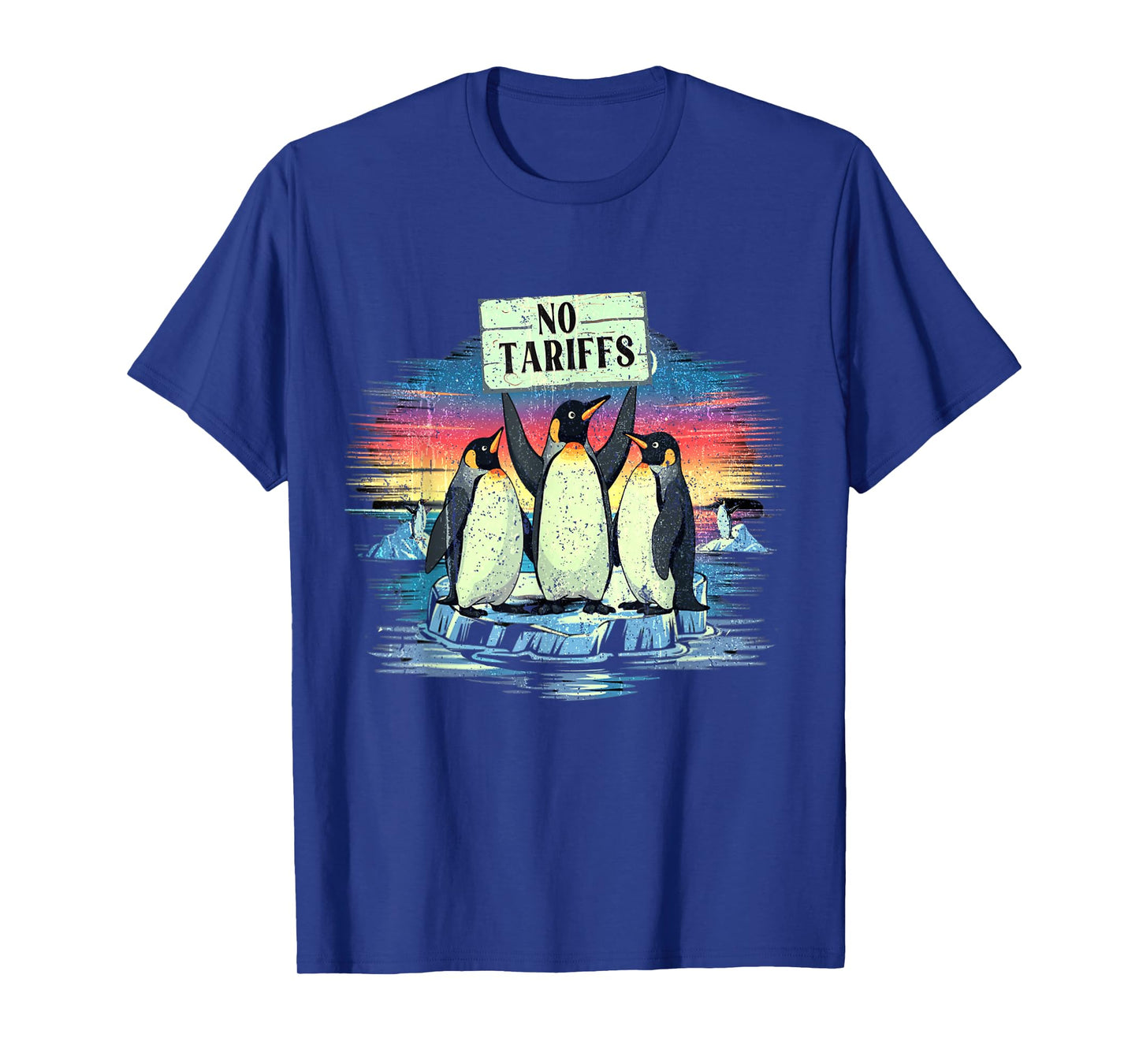 Funny Penguins NO TARIFFS Taxes T-Shirt