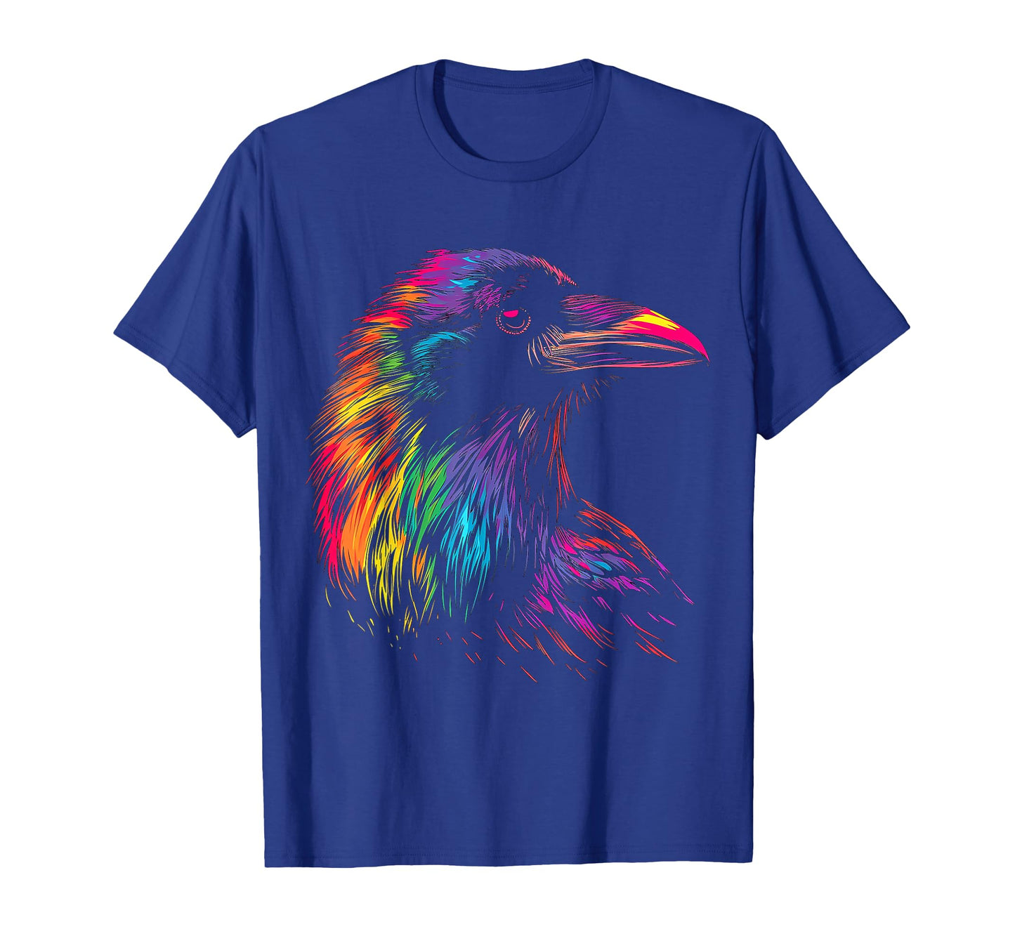 Raven Colorful Bird Art Animal Painting Motif Raven T-Shirt