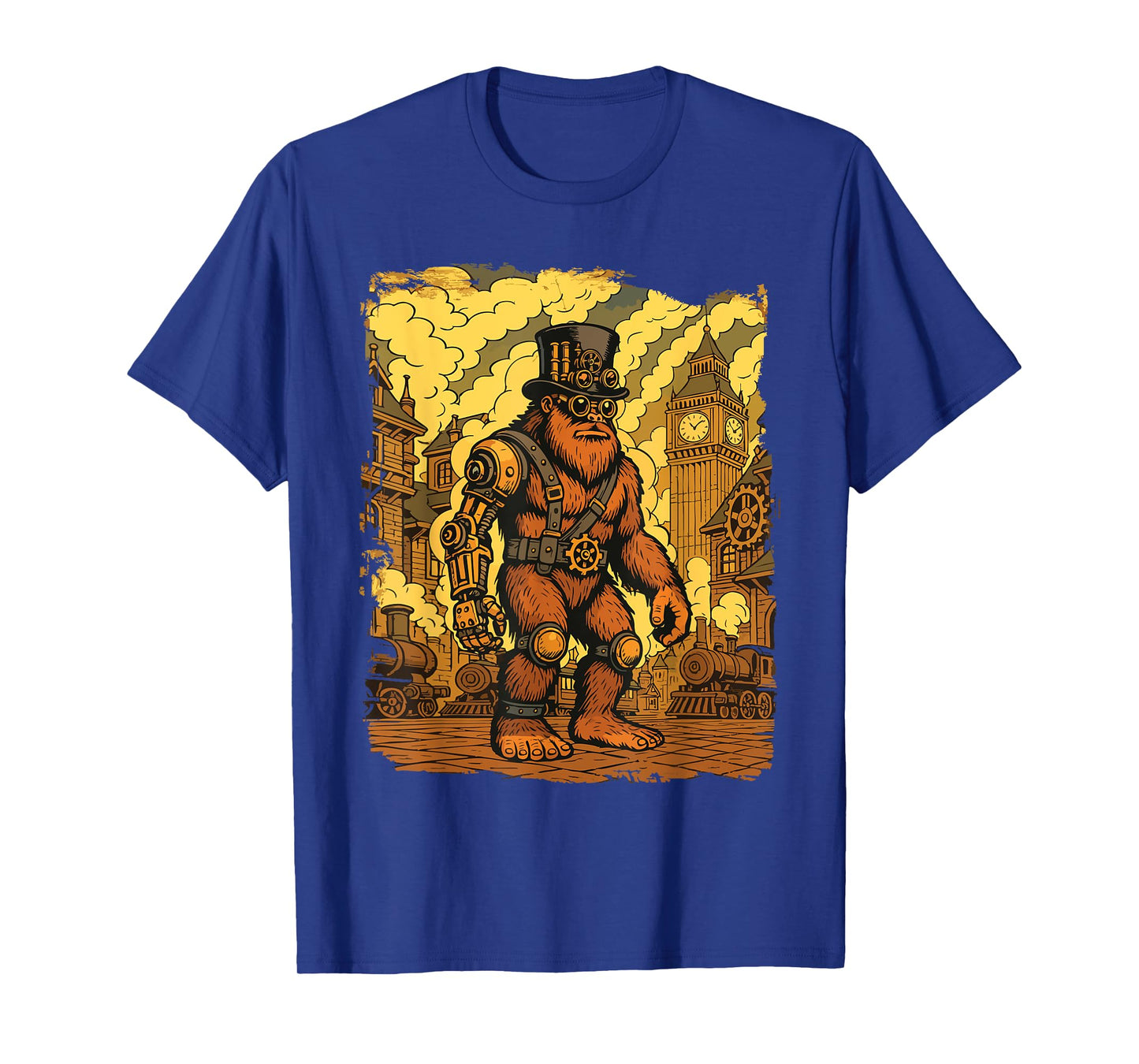 Steampunk Bigfoot - Sasquatch Yeti Cryptids T-Shirt