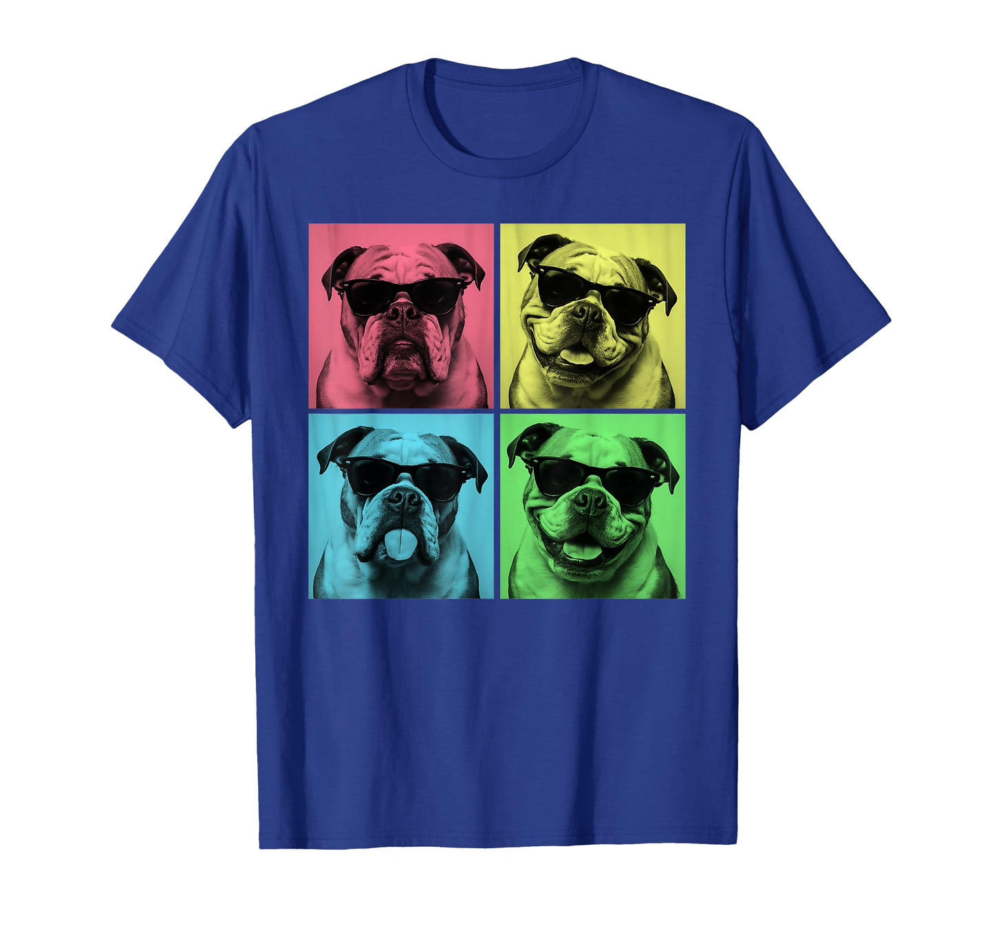 English Bulldog Pop Art Funny Bulldog Dog Lover Photo Booth T-Shirt