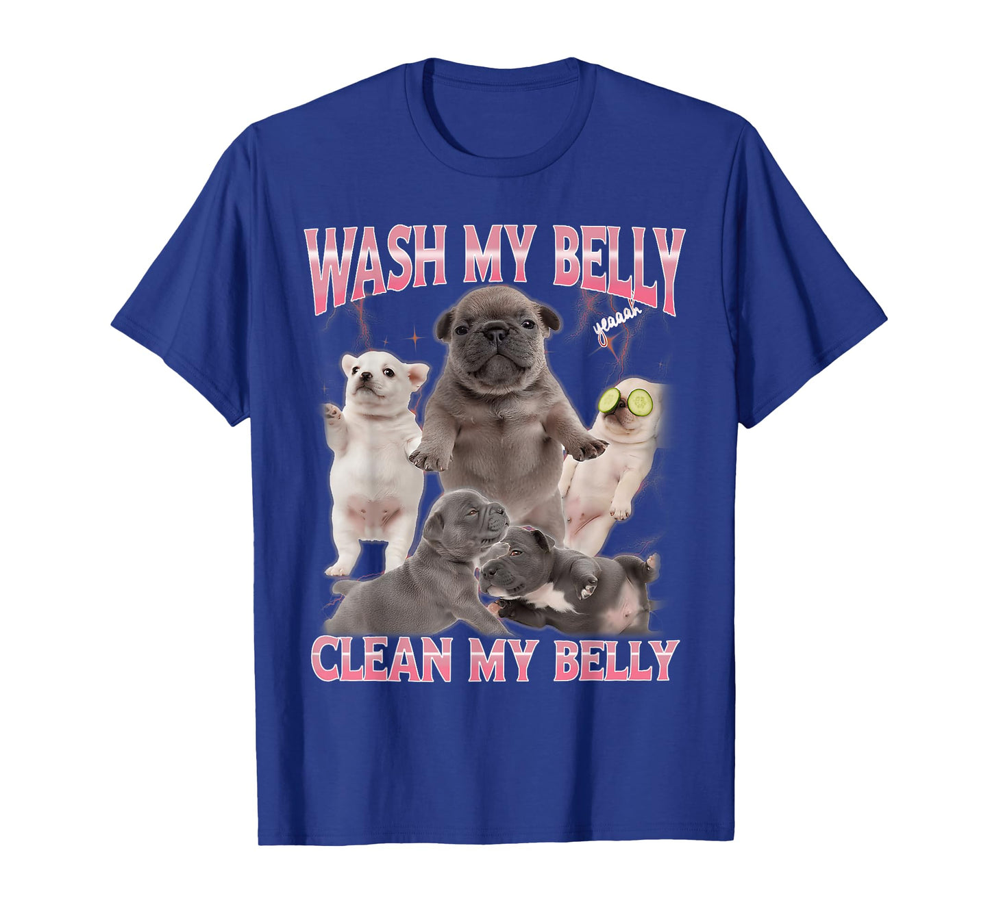 Pibble Meme Wash My Belly Funny Dog Clean My Belly Meme T-Shirt