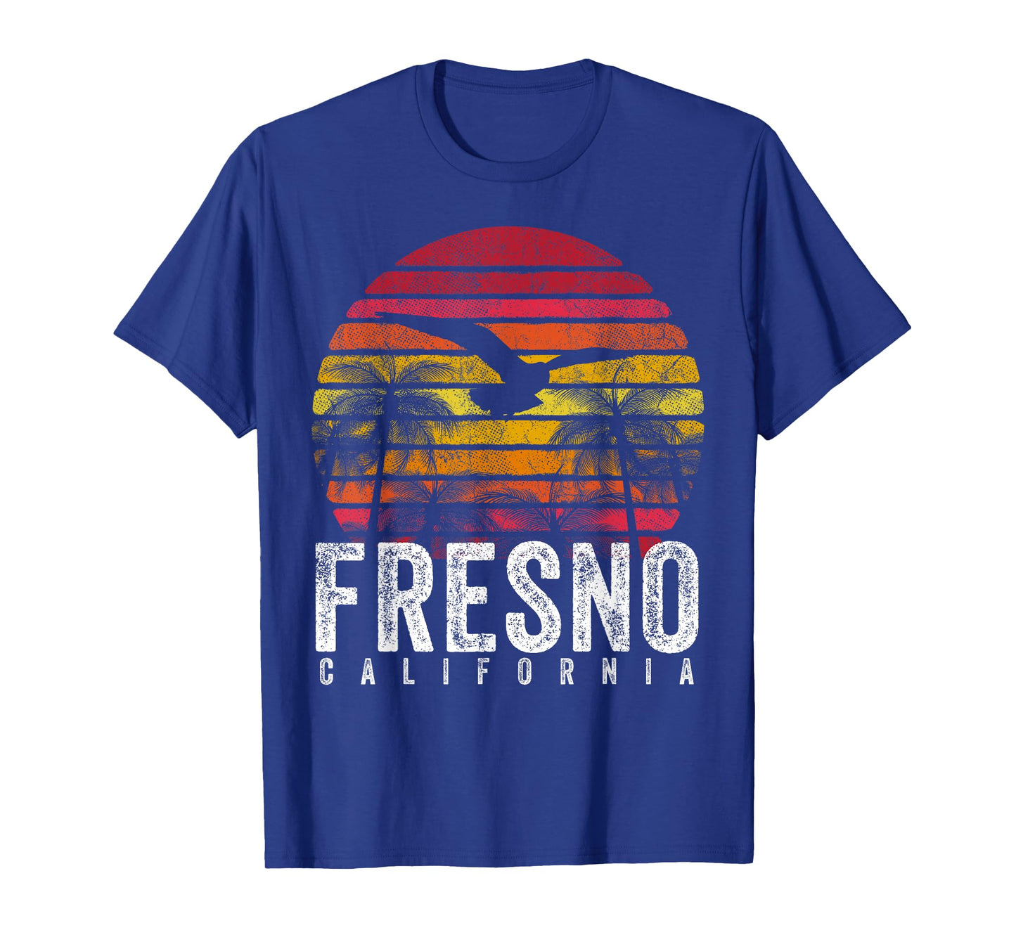 Fresno California CA Vintage Retro Distressed Style Gift T-Shirt