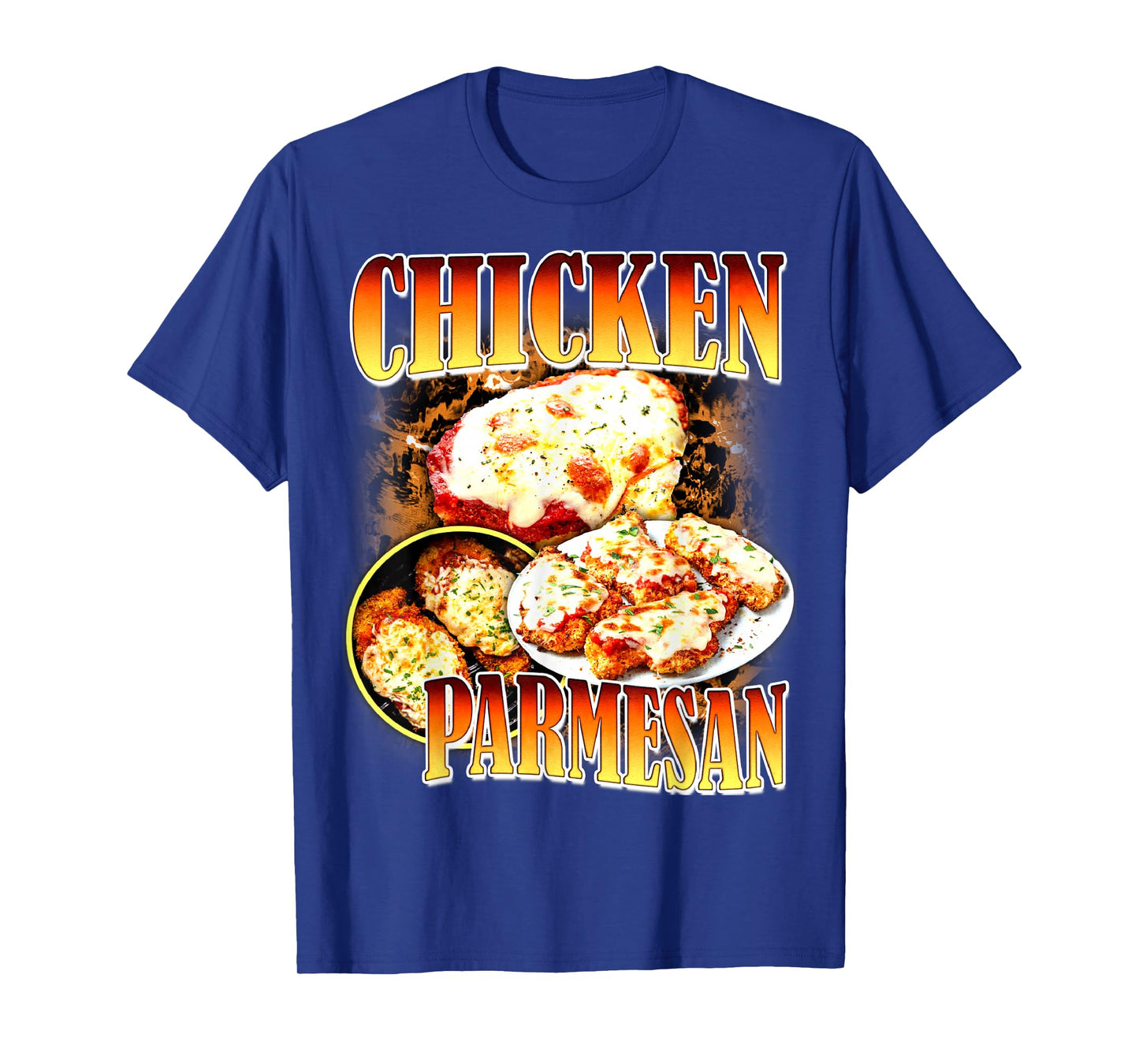 Chicken Parmesan Bootleg Rap Style Vintage 90s Italian Food T-Shirt