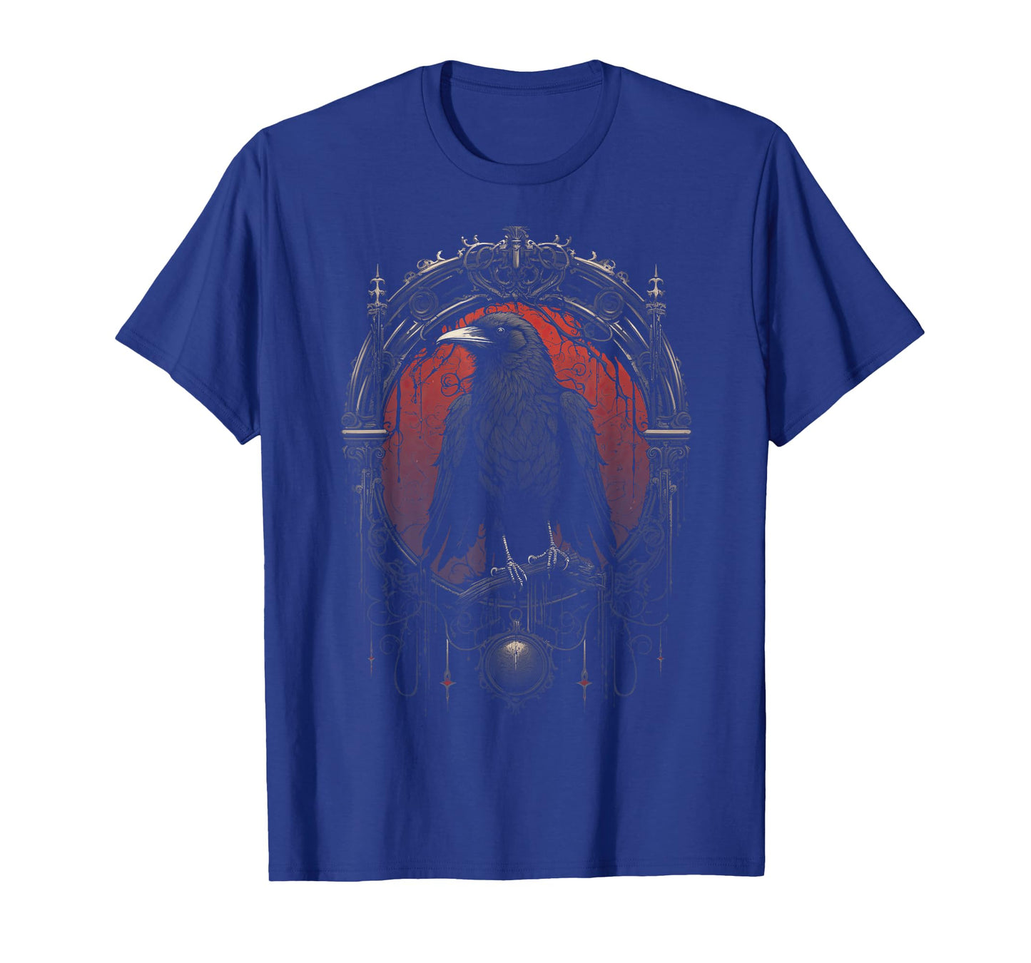 Crow Bird Dark Mystic Nordic Raven Black Gothic Occult Viking Witchcraft T-Shirt