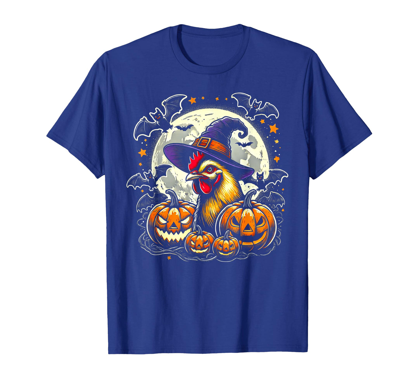 Chicken Halloween Witch Decor T-Shirt