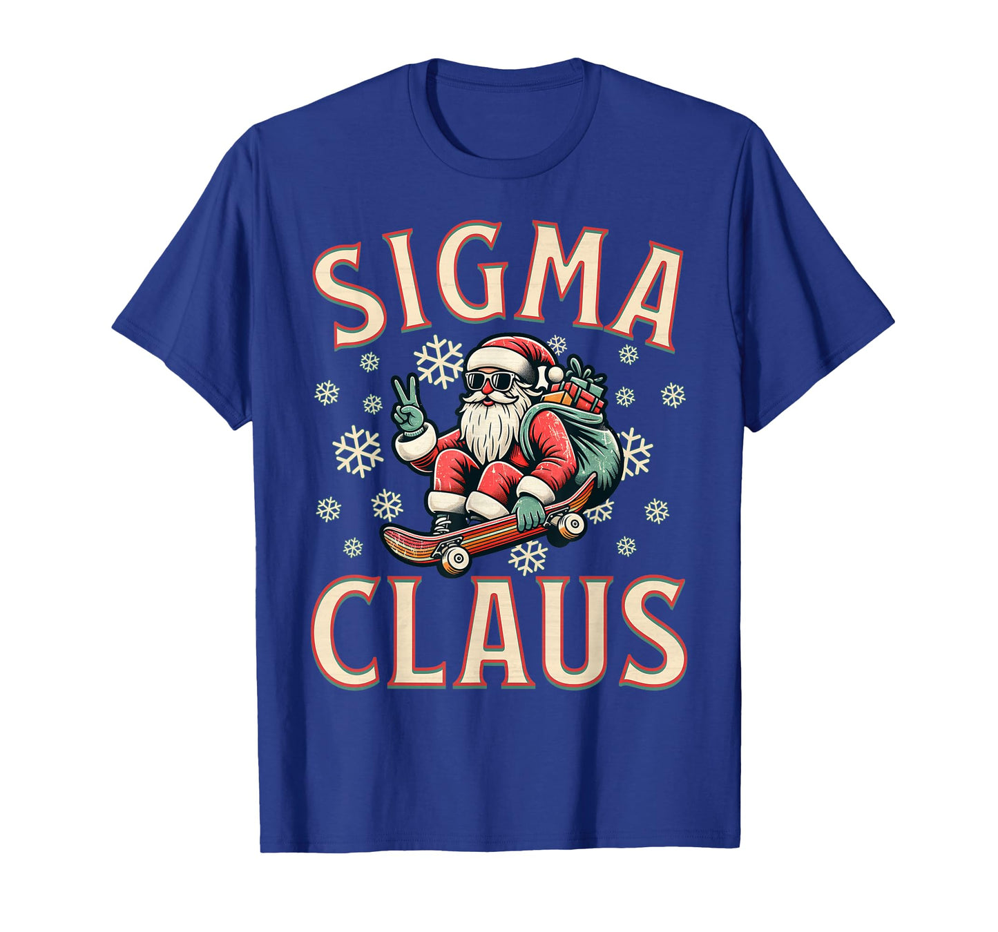 Sigma Claus Funny Santa Christmas Meme Teens Boys Kids Xmas T-Shirt