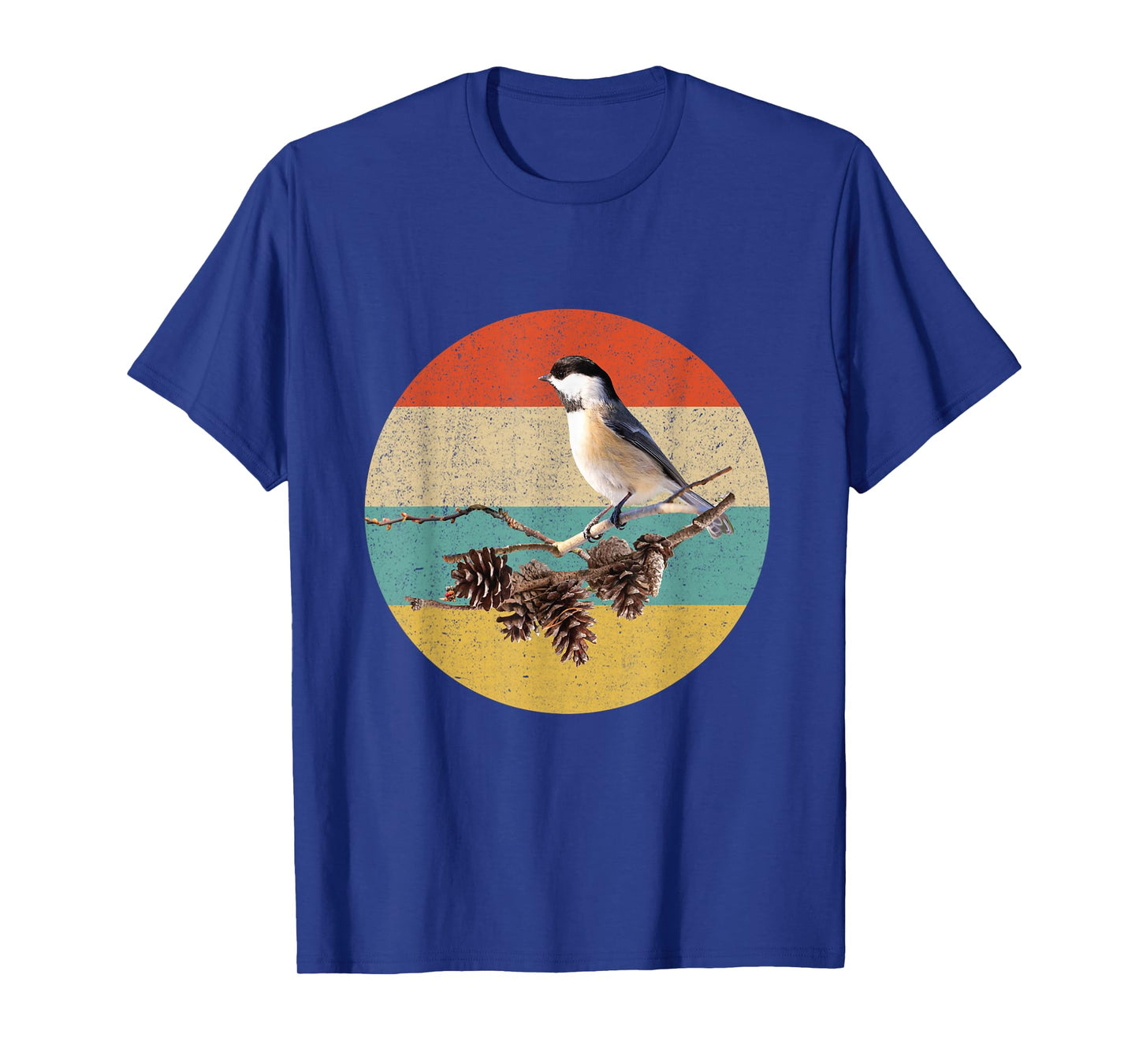 Ornithology Chickadee Bird Lover Retro Chickadee Bird T-Shirt