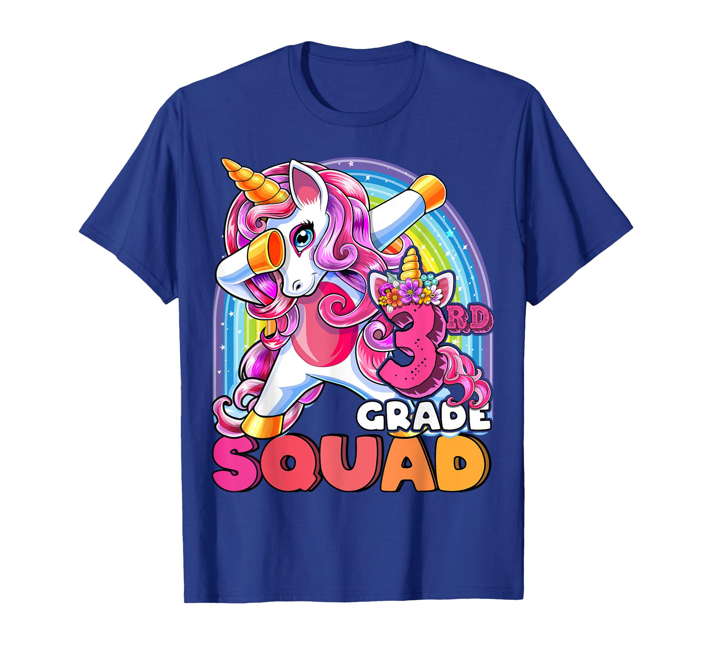 3rd Grade Squad Dabbing Unicorn Back to School Girls Gift T-Shirt