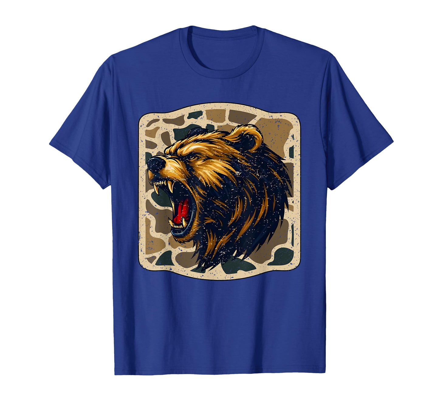 Bears Camo Football Game Day School Mascot Team Spirit T-Shirt