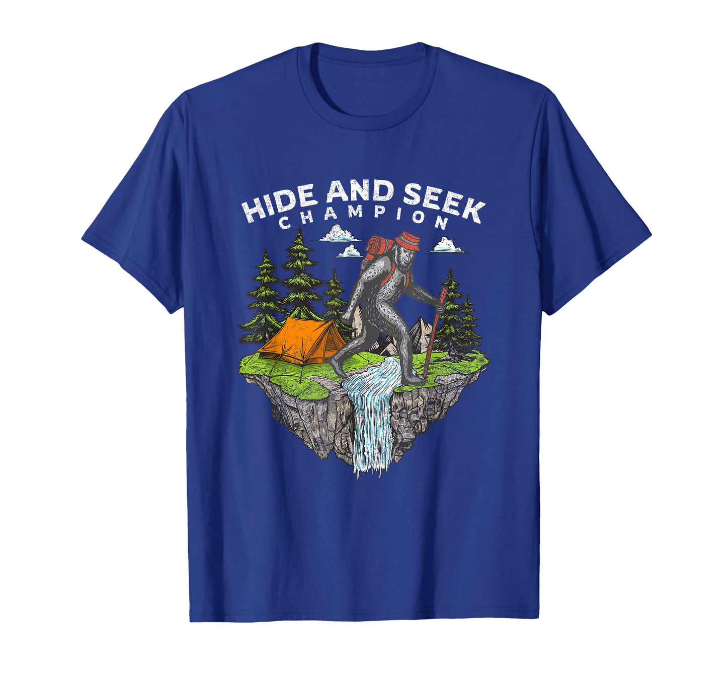 Funny Bigfoot Hide and Seek Champion T-Shirt