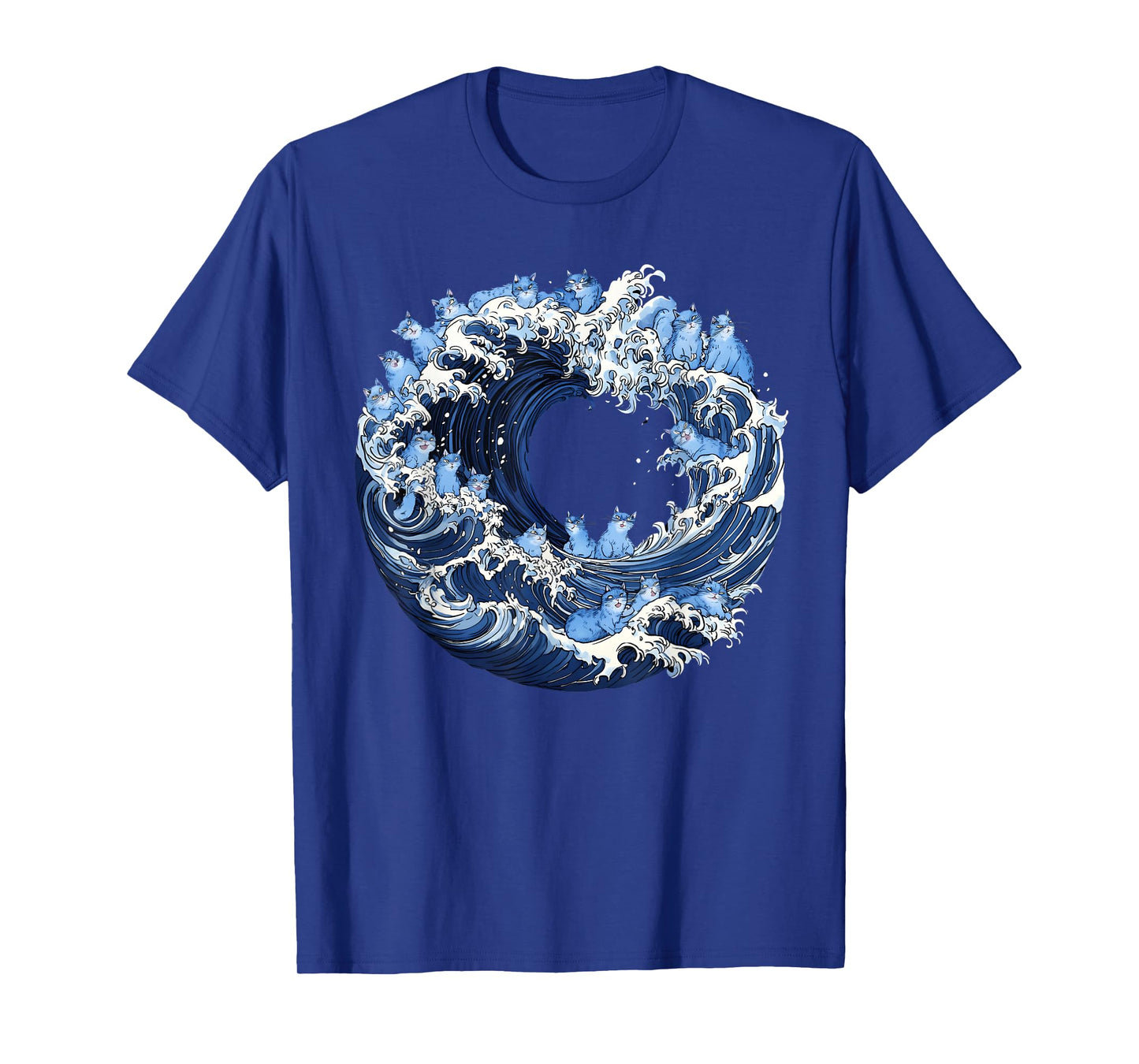 Cute Wave of Blue Cats for Kamala T-Shirt