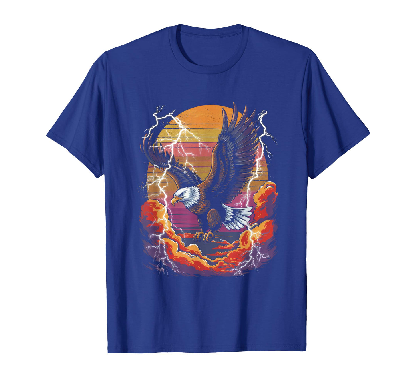 Bald eagle Bird Nature Usa Lightning T-Shirt
