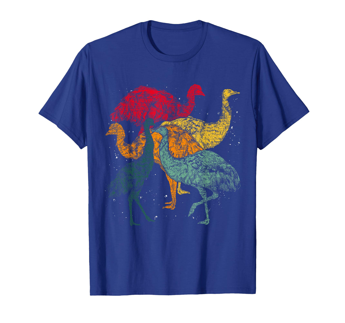 Retro Australian Animal Emu Lover Flightless Bird Emu T-Shirt