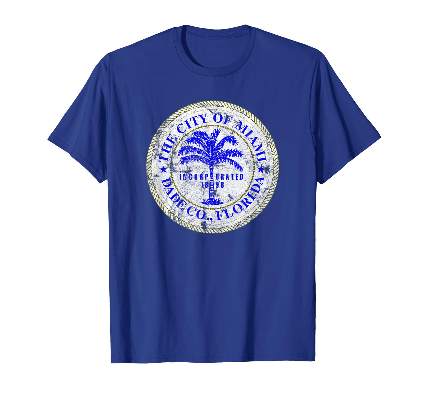 Miami Florida City Seal State Home Pride Dade County T-Shirt T-Shirt