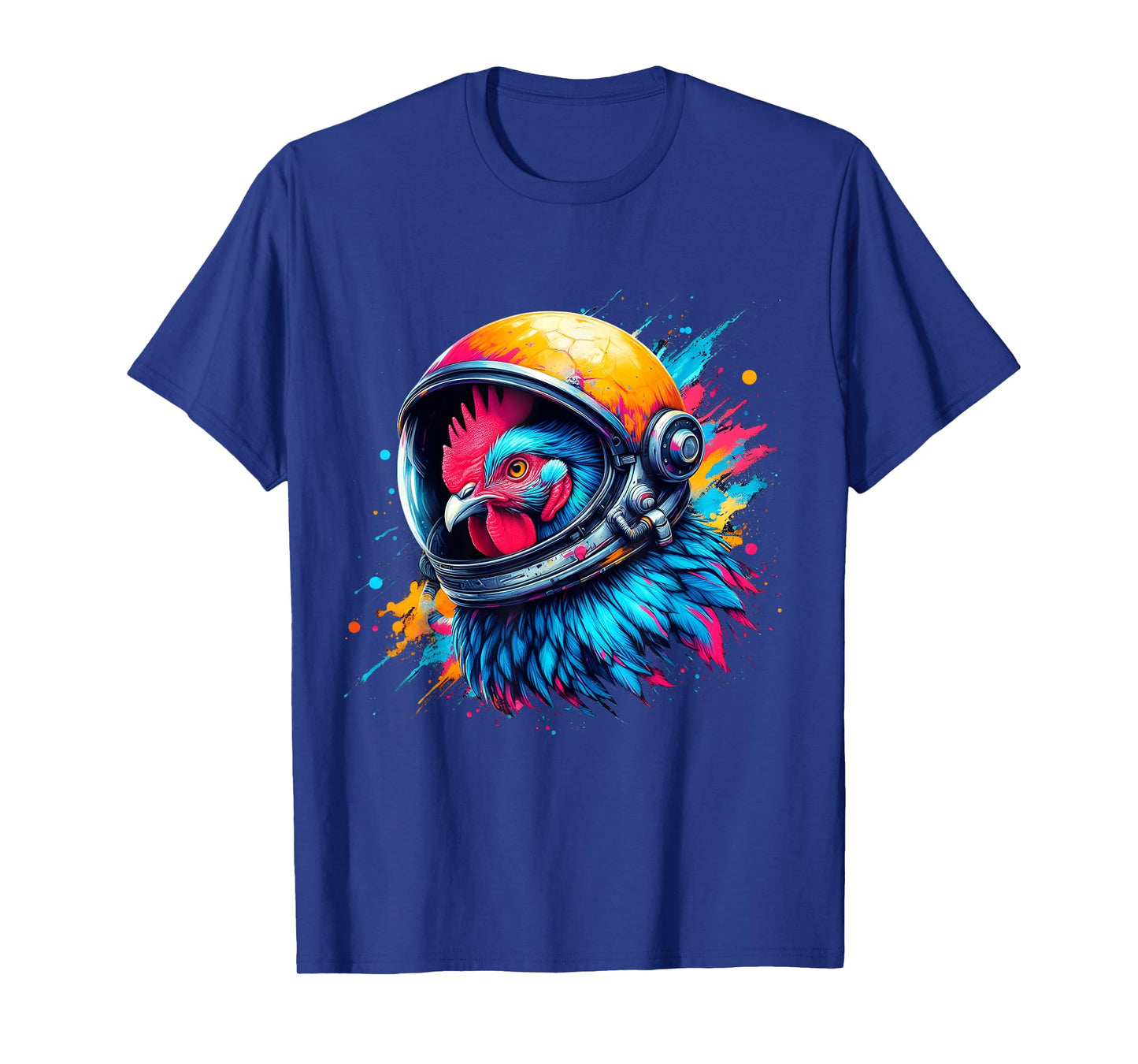 Chicken Astronaut Outer Space Chicken Lover Funny Chicken T-Shirt