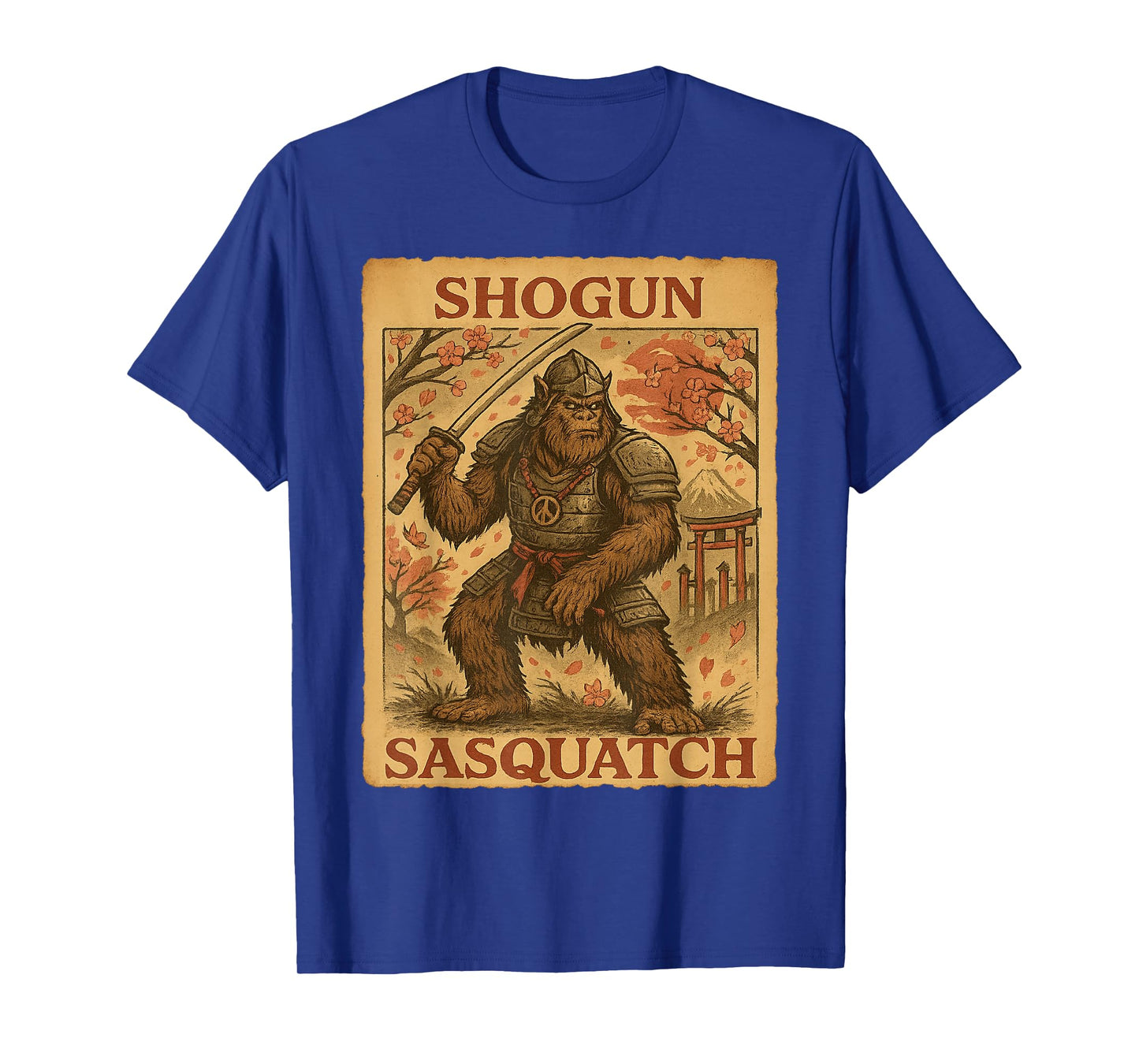 Shogun Sasquatch β Samurai Cryptid Graphic T-Shirt