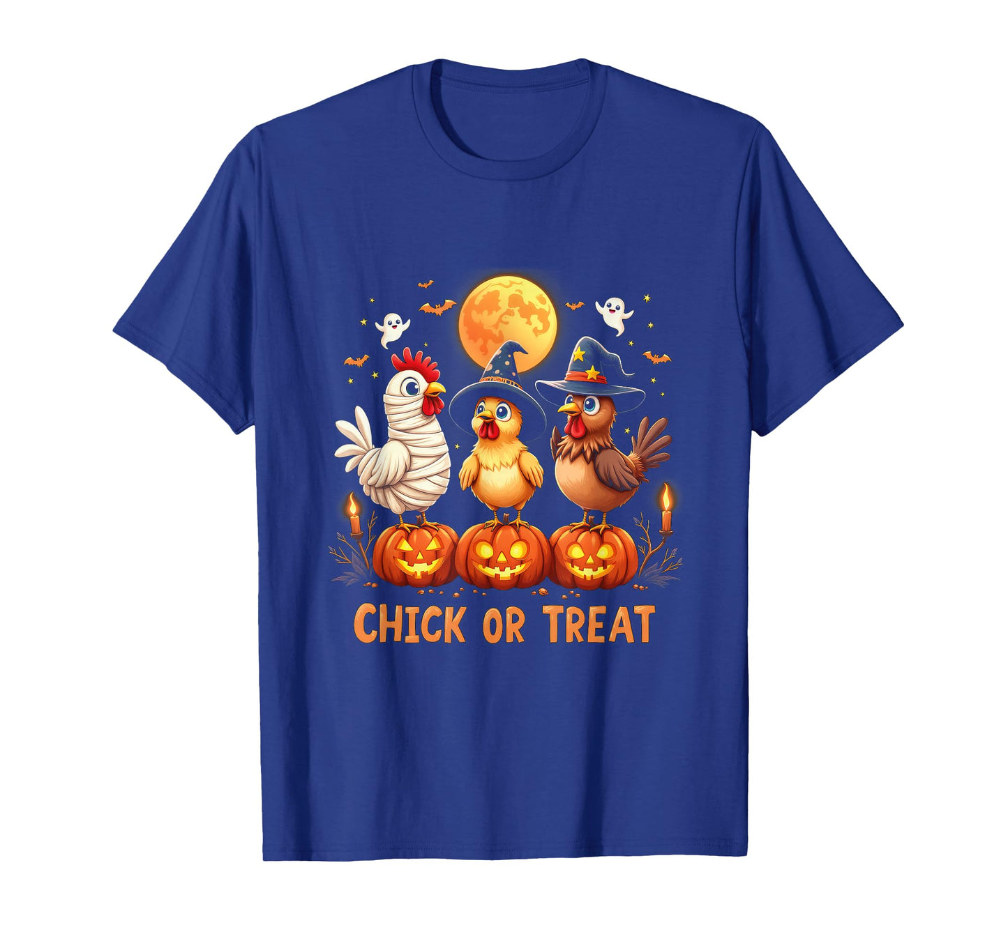 Halloween Chicken Chick Or Treat Funny Halloween Costume T-Shirt