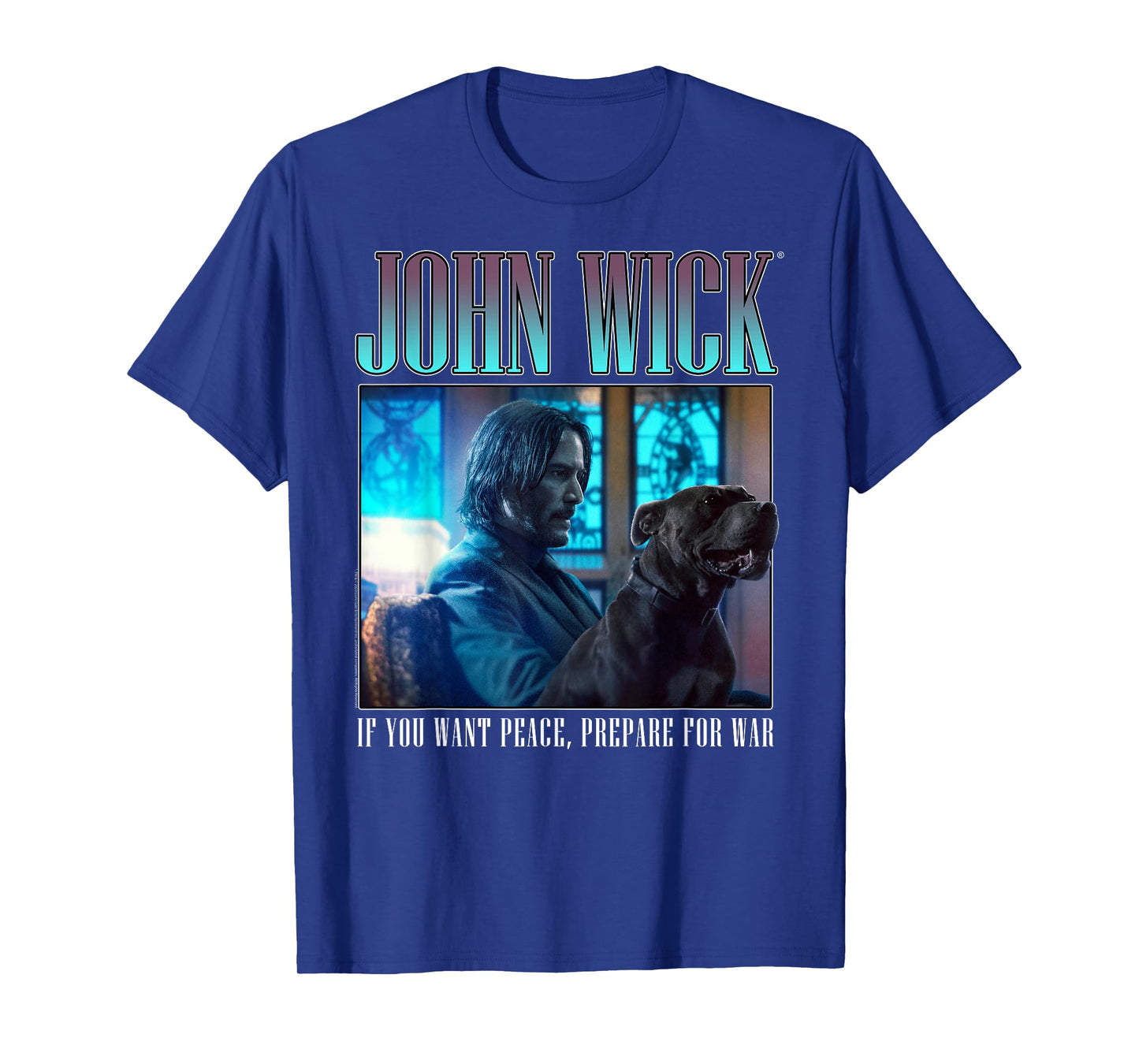 John Wick 90's Bootleg Prepare for War Dog Action Movie T-Shirt