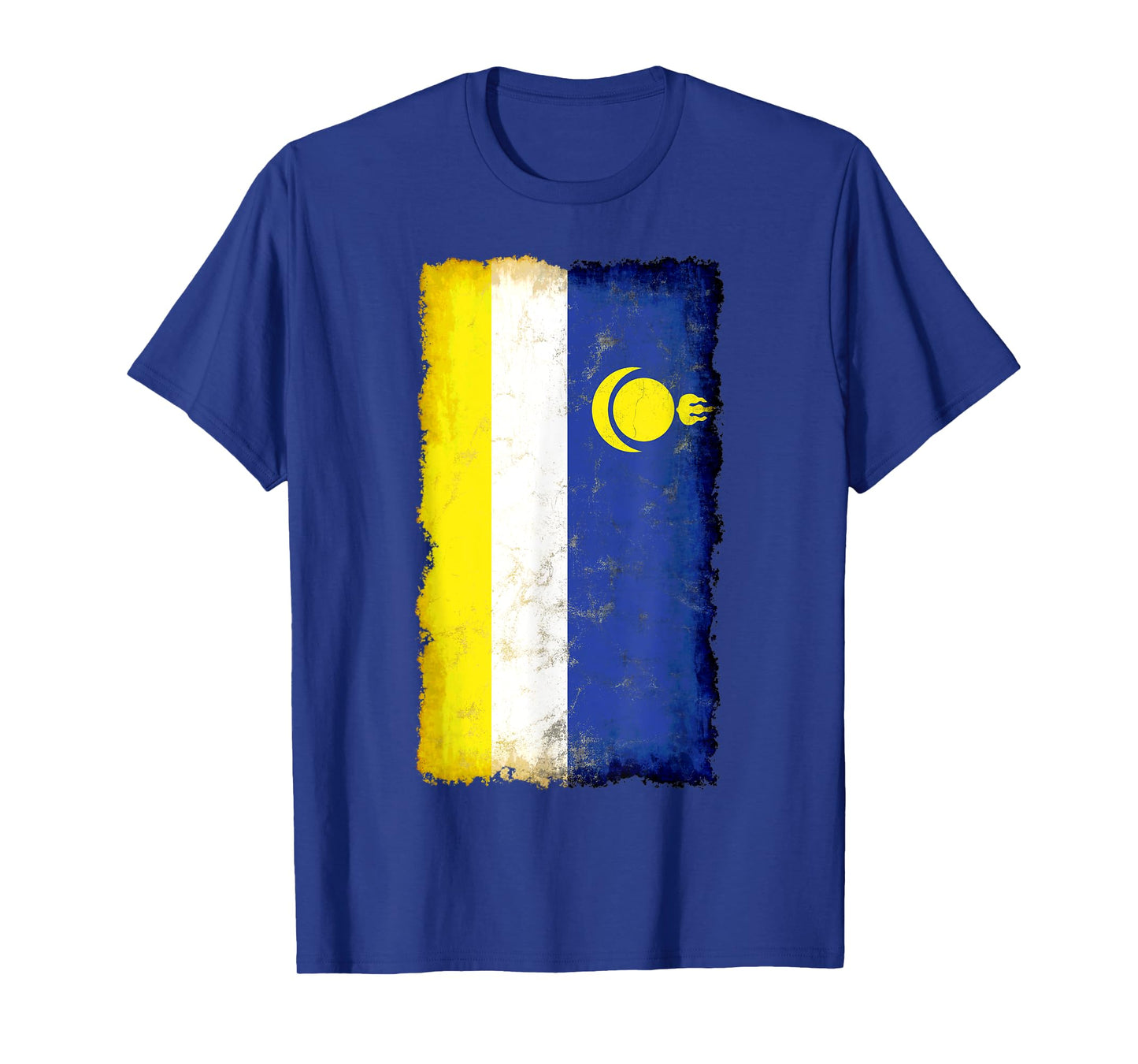 Distressed Buryatia Flag, National Pride Grunge Style T-Shirt
