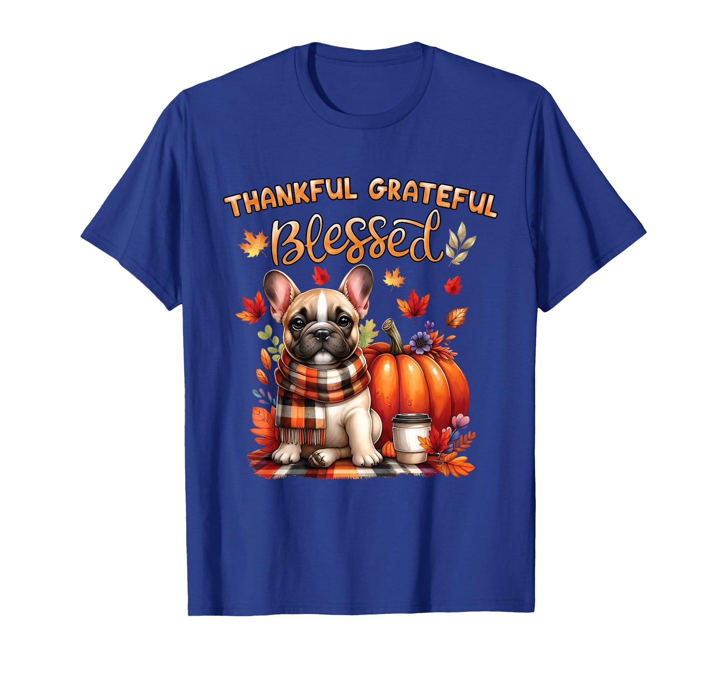French Bulldog Lovers Pumpkin spice Happy Fall Y'all Autumn T-Shirt