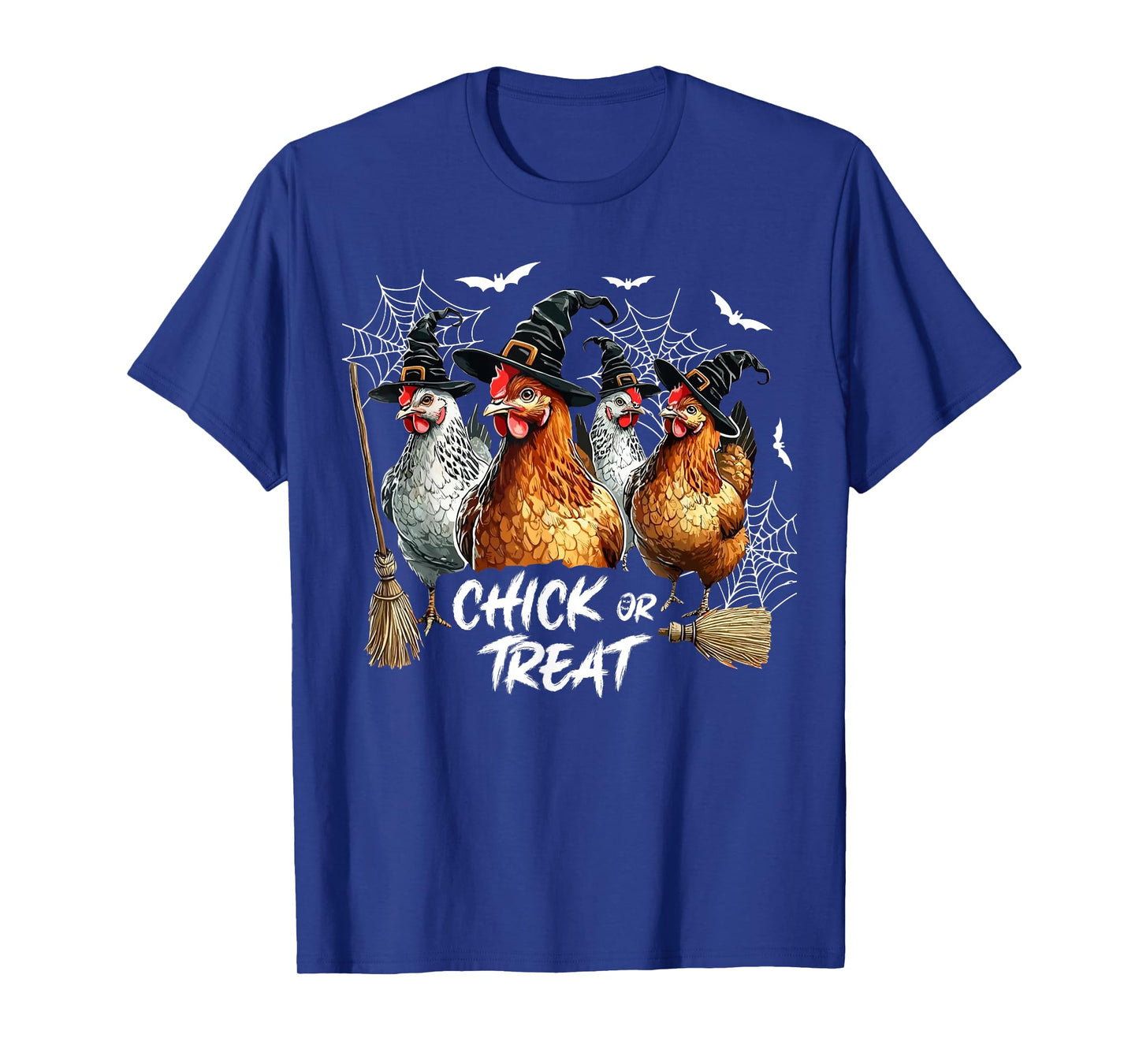 Horror Chickens Ghost Witchy Chick Or Treat Halloween T-Shirt
