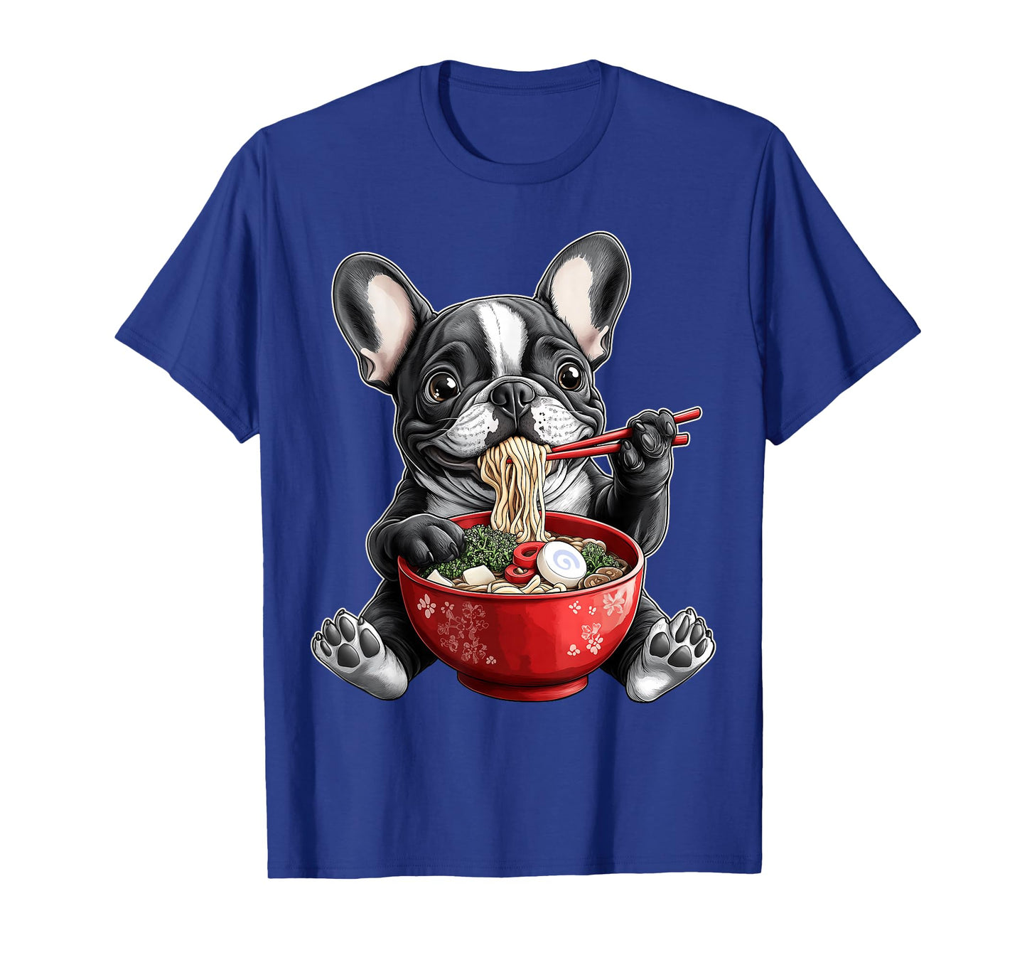 French Bulldog Frenchie Dog Ramen Japanese Noodles T-Shirt
