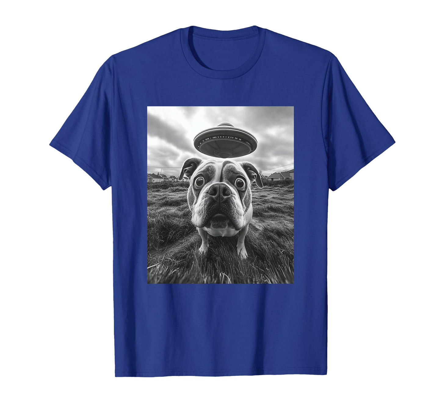 English Bulldog with UFO Graphic T-Shirt β Hilarious Dog Tee Men Women Kids T-Shirt
