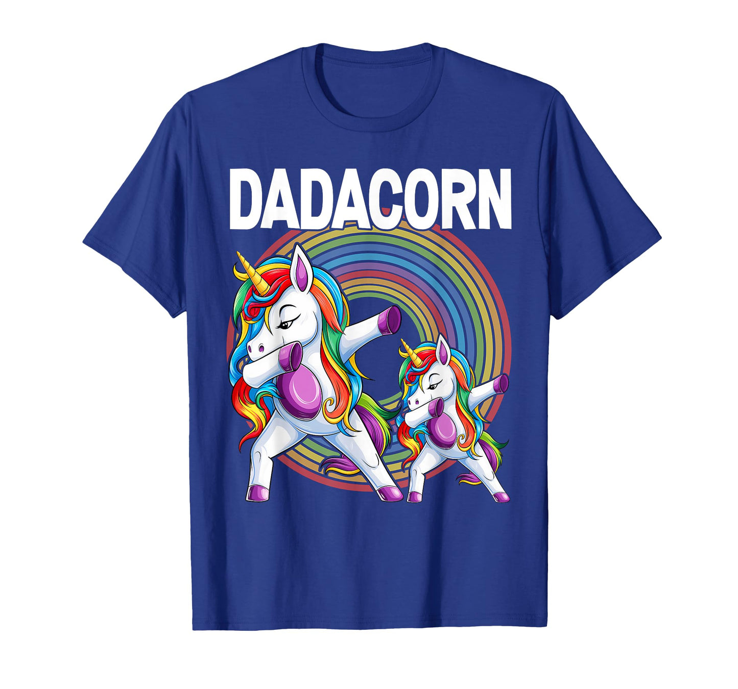Dadacorn Unicorn Dad and Baby - Best Father T-Shirt