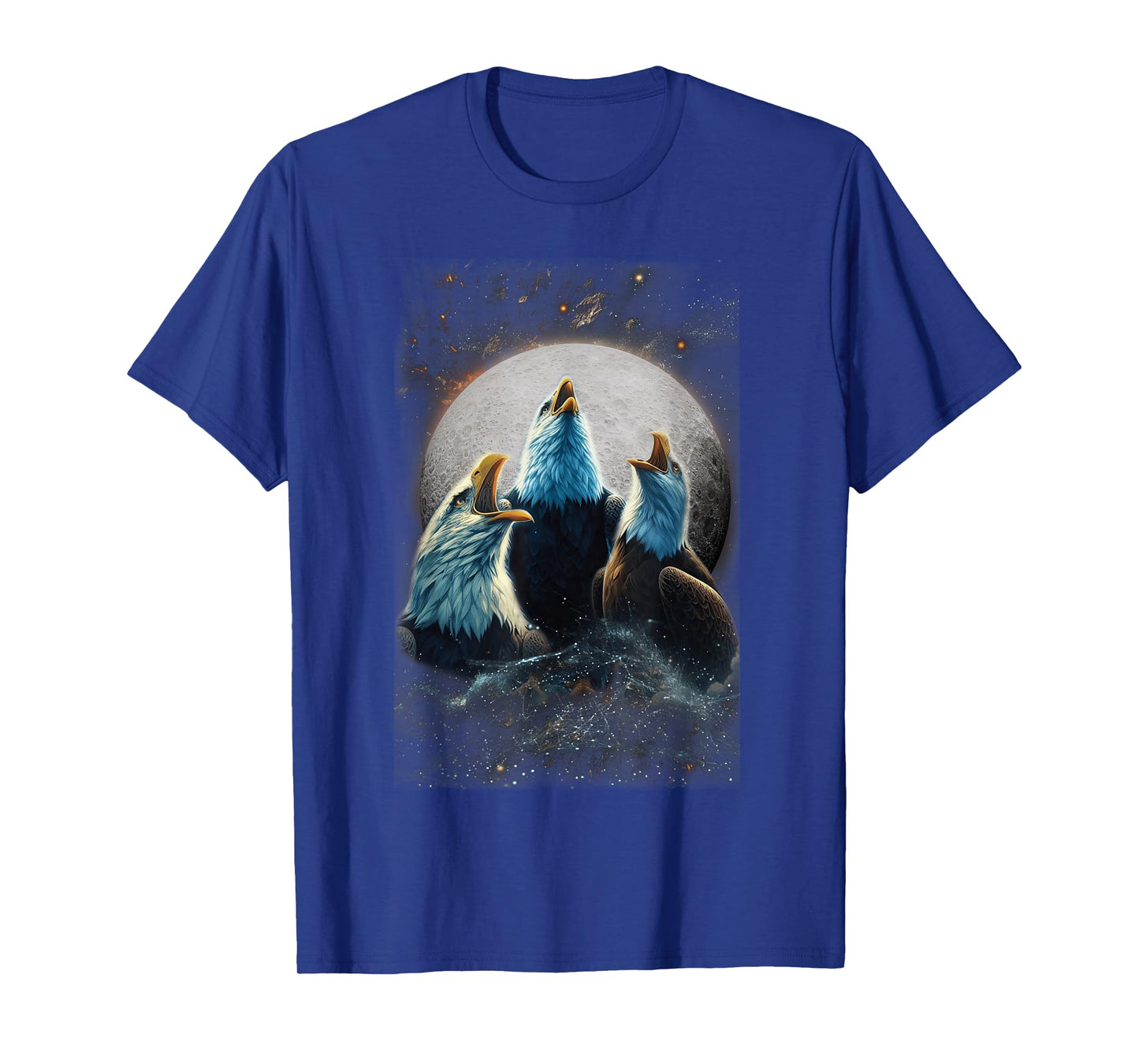Three Eagles Howling At The Moon Funny Parody Eagle T-Shirt