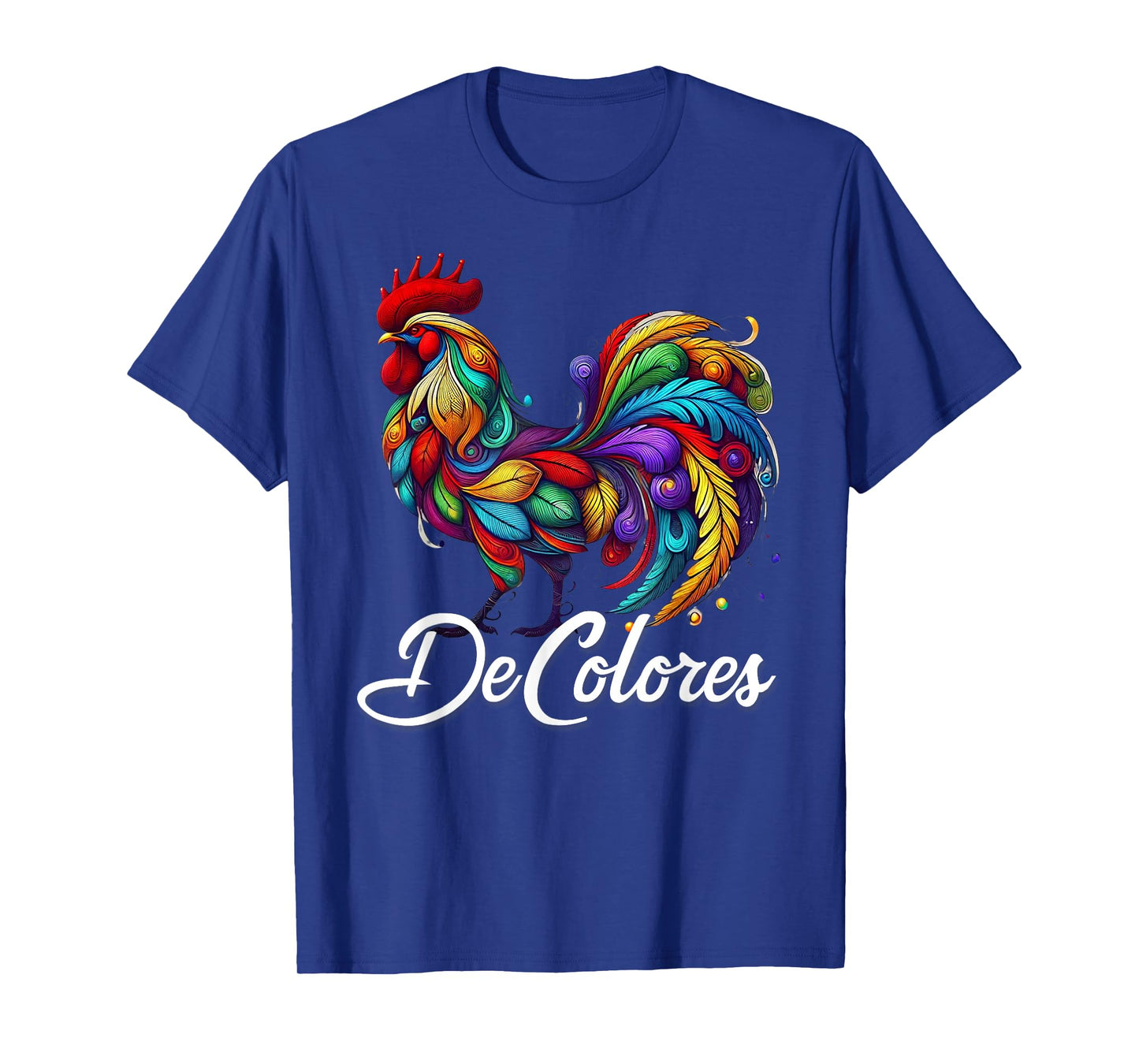 DeColores Cursillo Rainbow Rooster Catholic T-Shirt