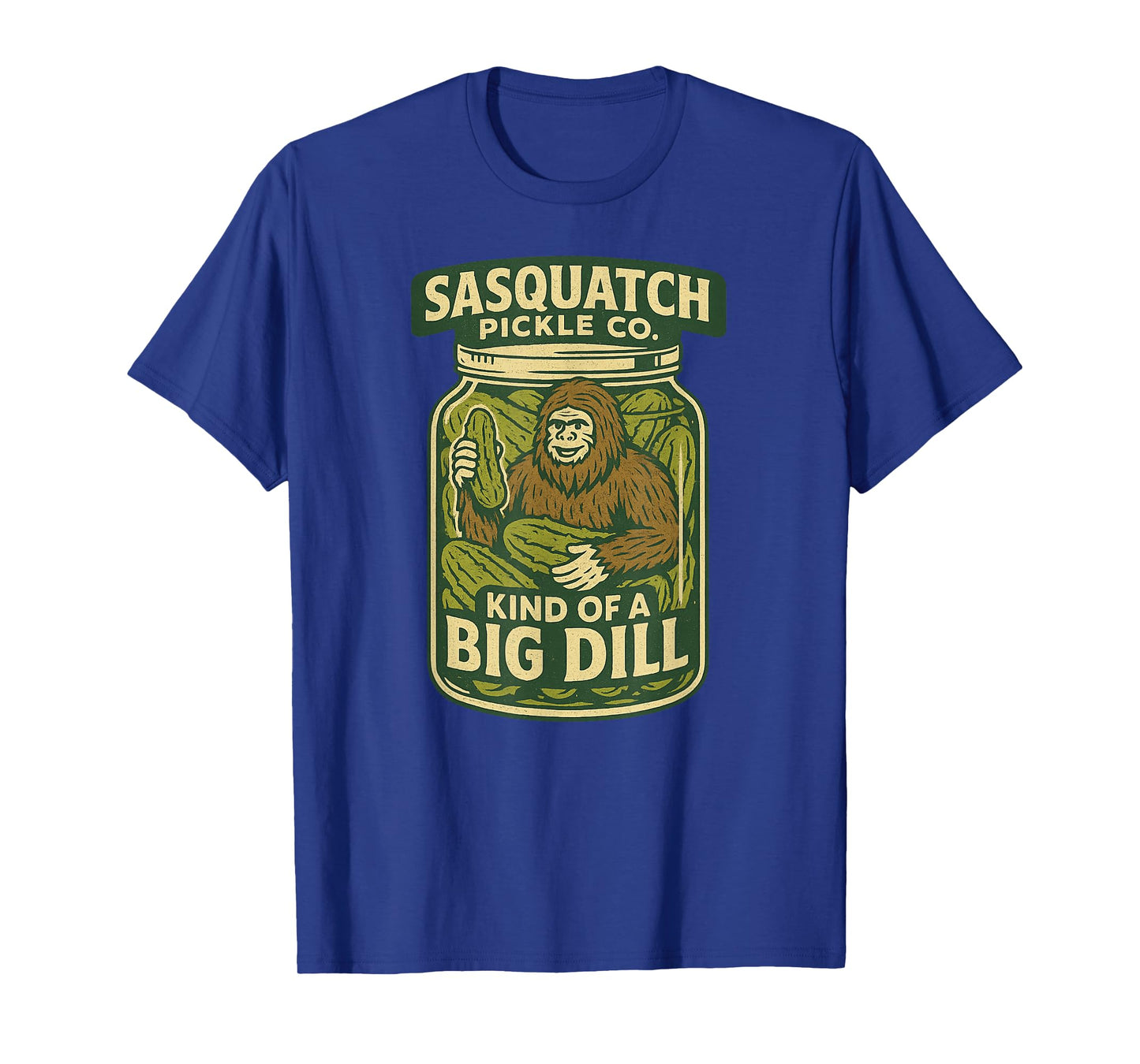 Bigfoot Sasquatch Pickle Vintage-Style Funny Pun Graphic T-Shirt